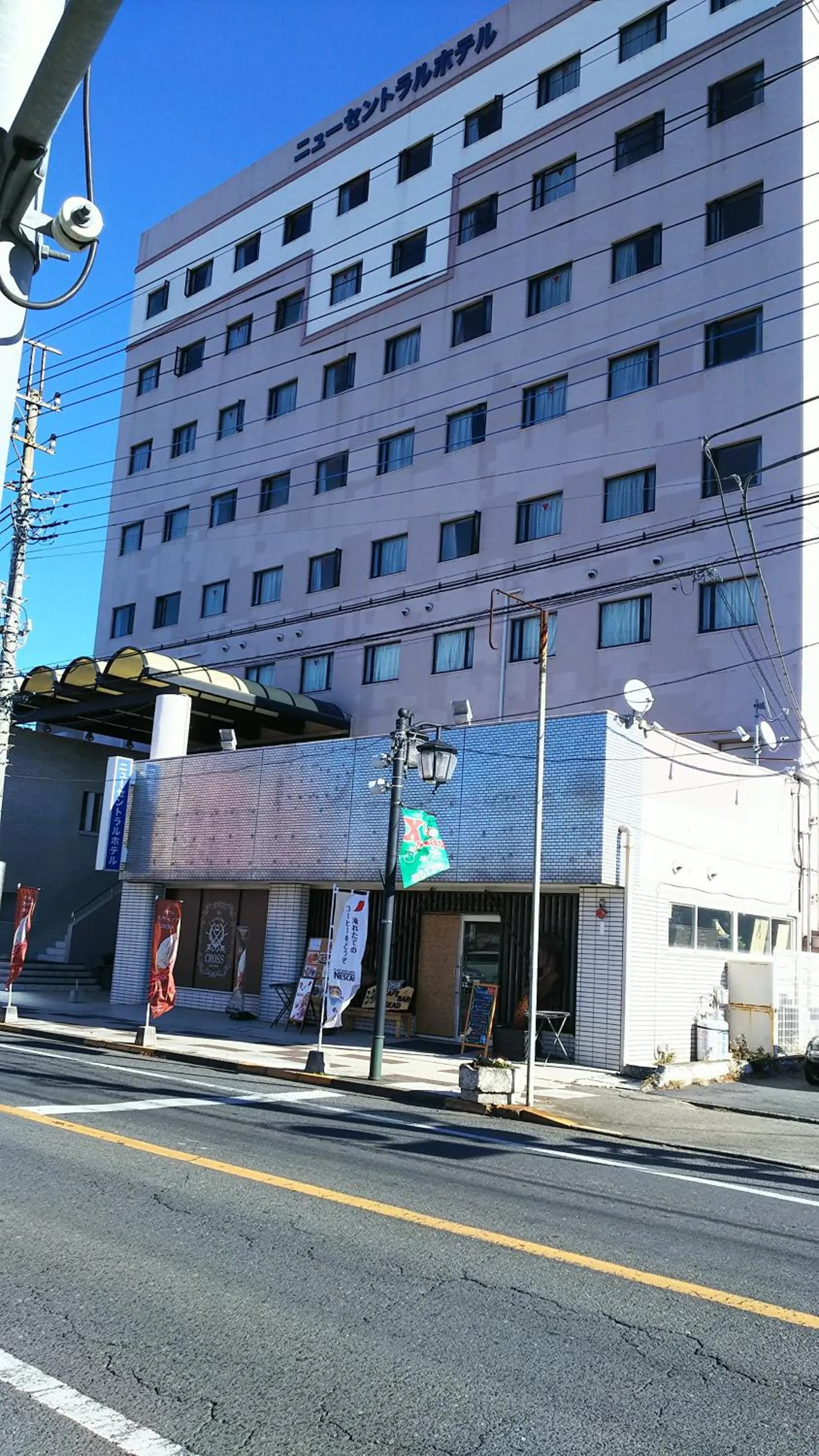 Facade/entrance in New Central Hotel Katsuta