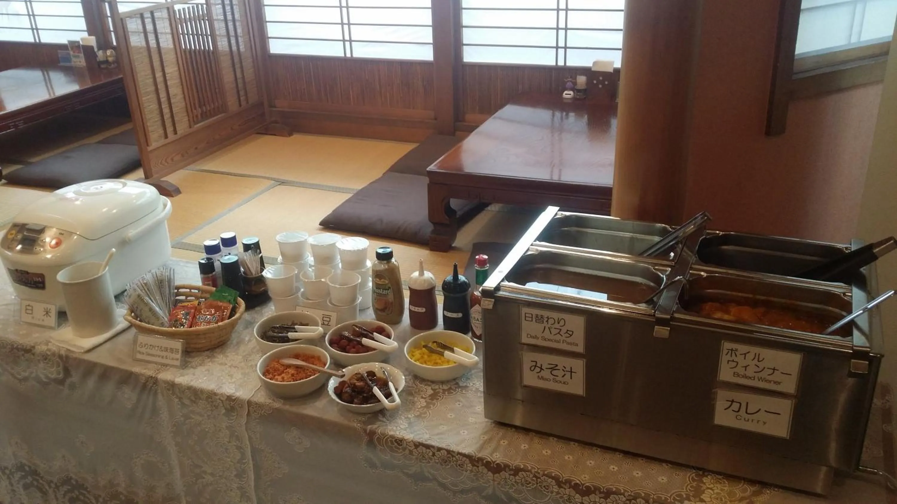 Food and drinks in Hotel Onahama Hills