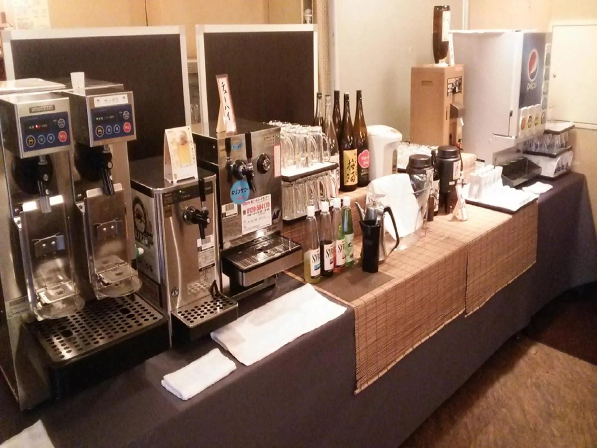 Alcoholic drinks in Harazuru Grand Sky Hotel