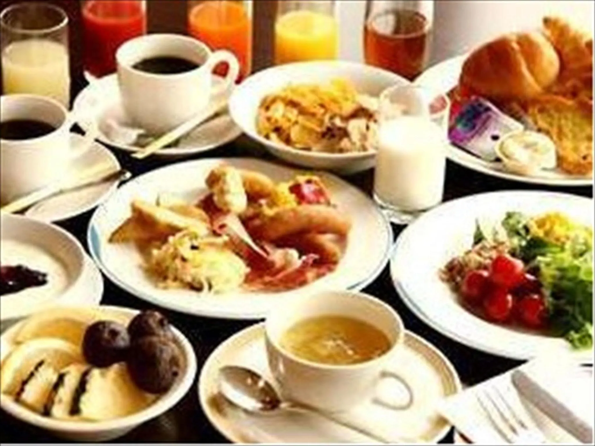 Breakfast in Hotel CROWN HILLS MIYOSHI