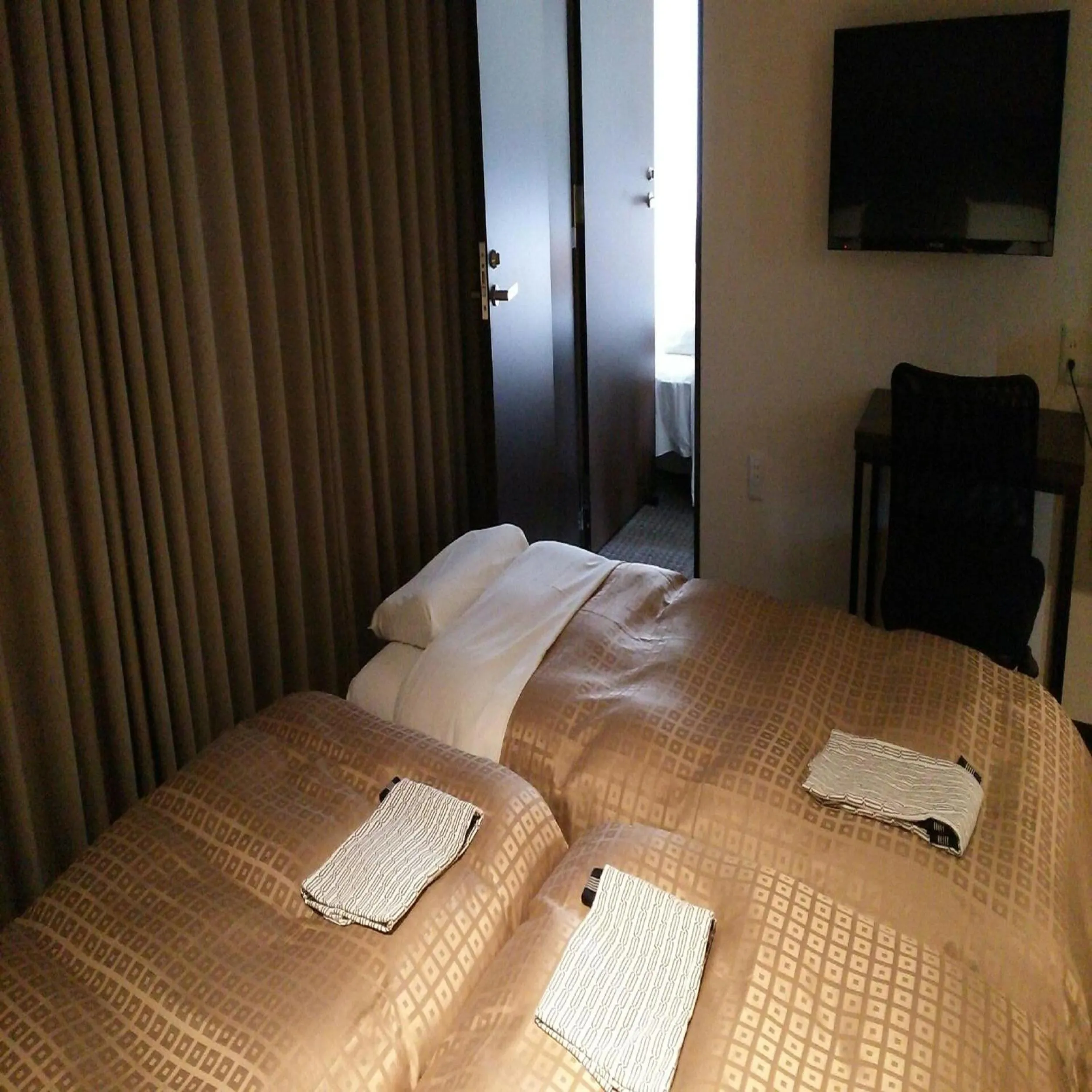 Bed in Hotel Crown Hills Kimitsu