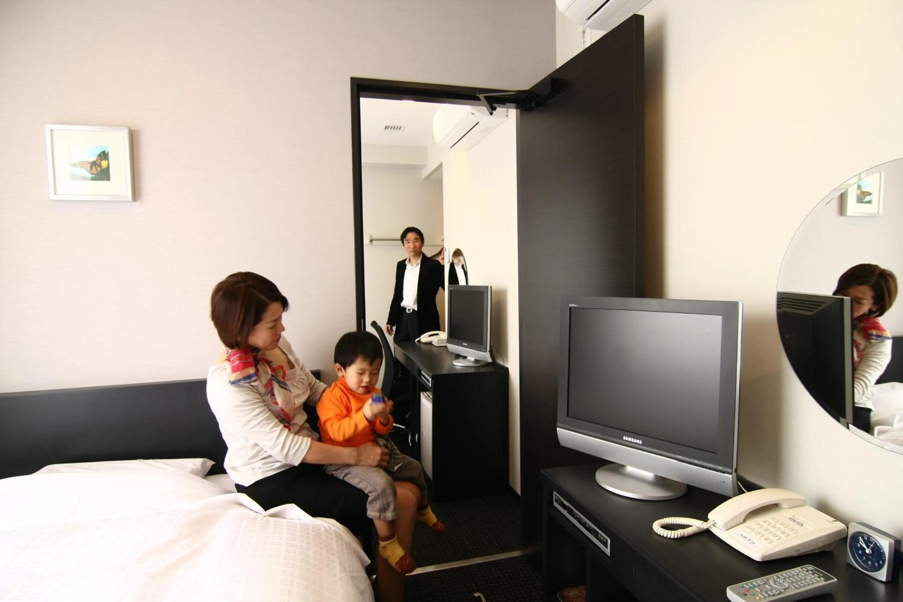 Bed in Hotel Crown Hills Kimitsu