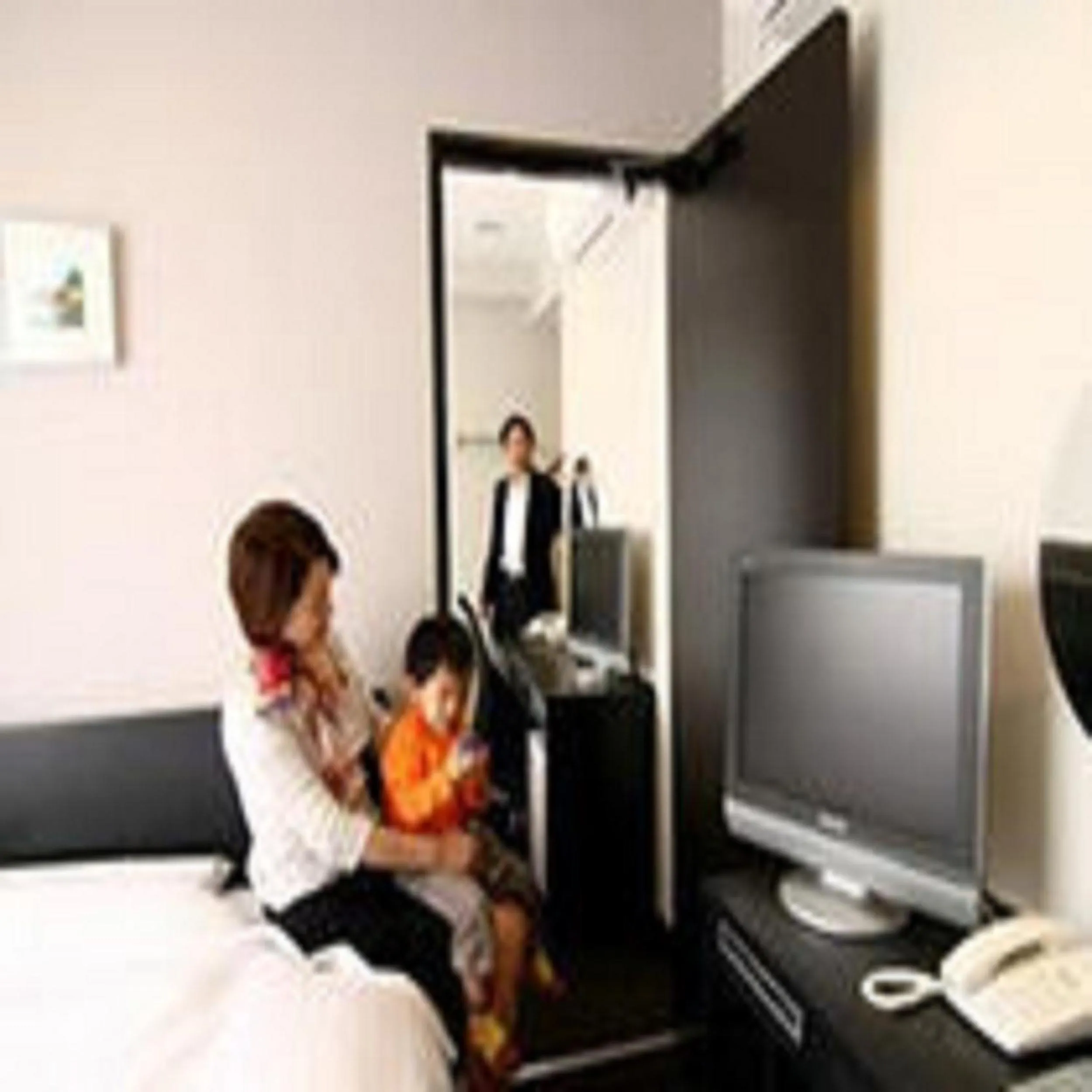 Bed in Hotel Crown Hills Kimitsu