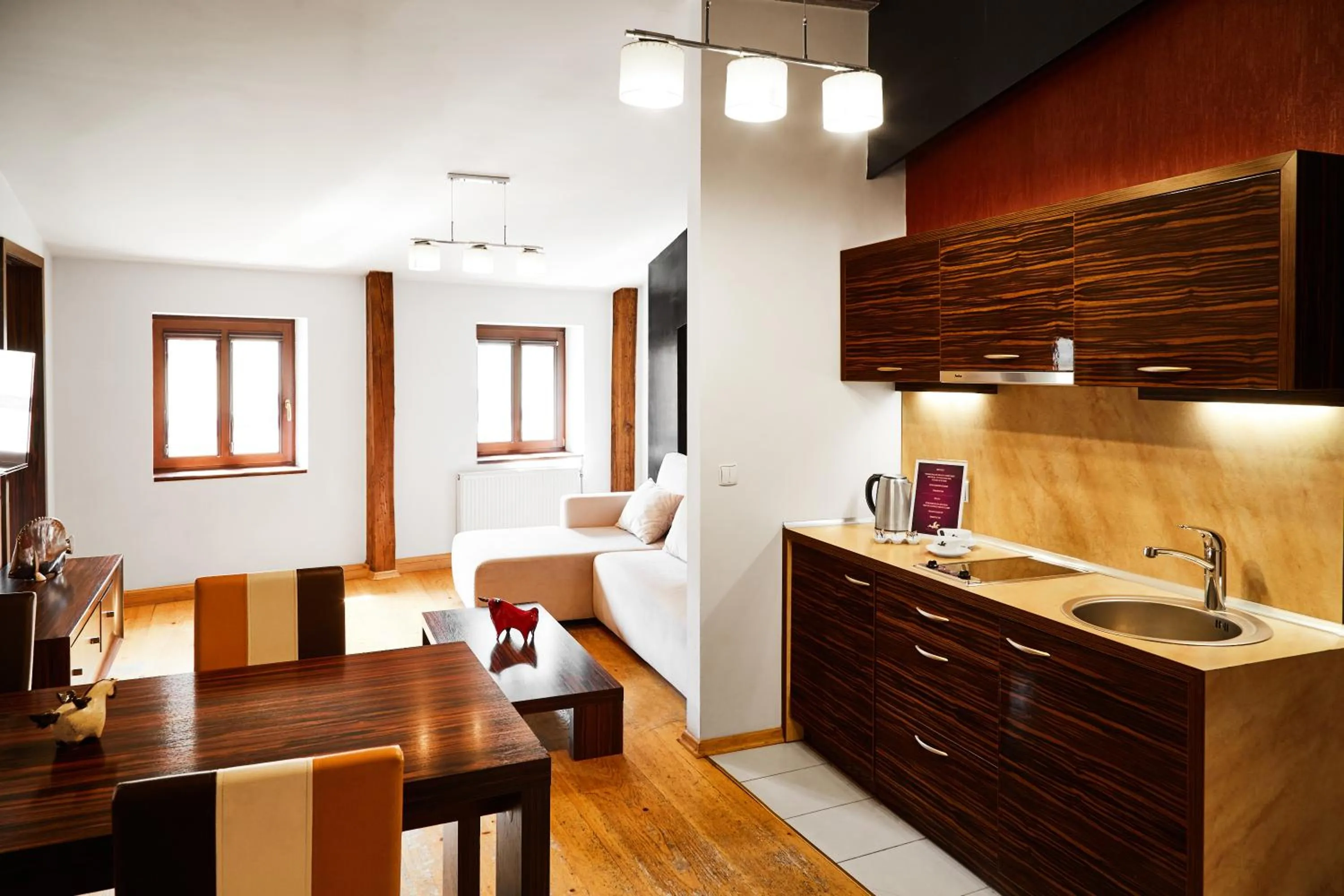 Kitchen or kitchenette in Krakow For You Main Square Apartments