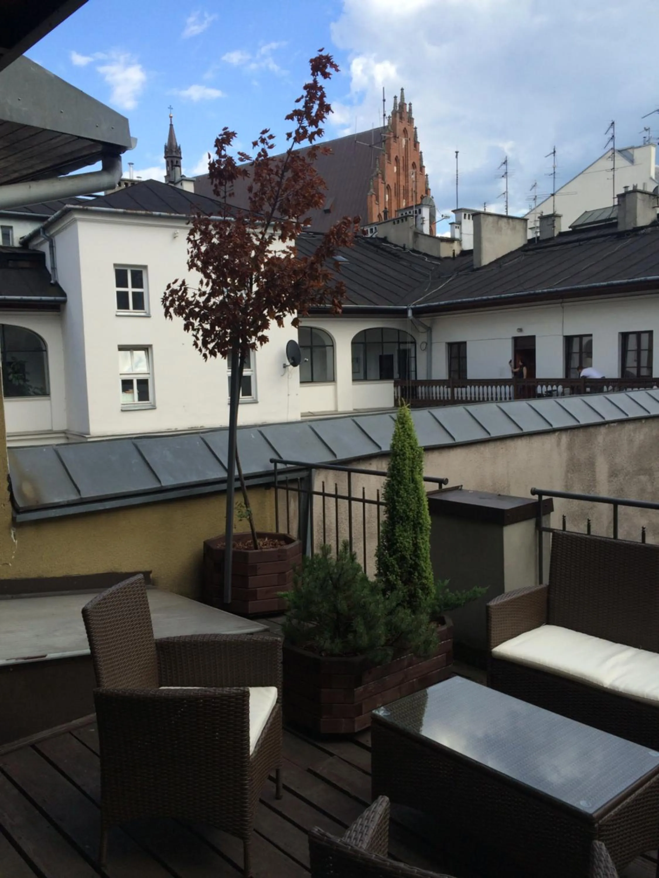 Balcony/Terrace in Krakow For You Main Square Apartments