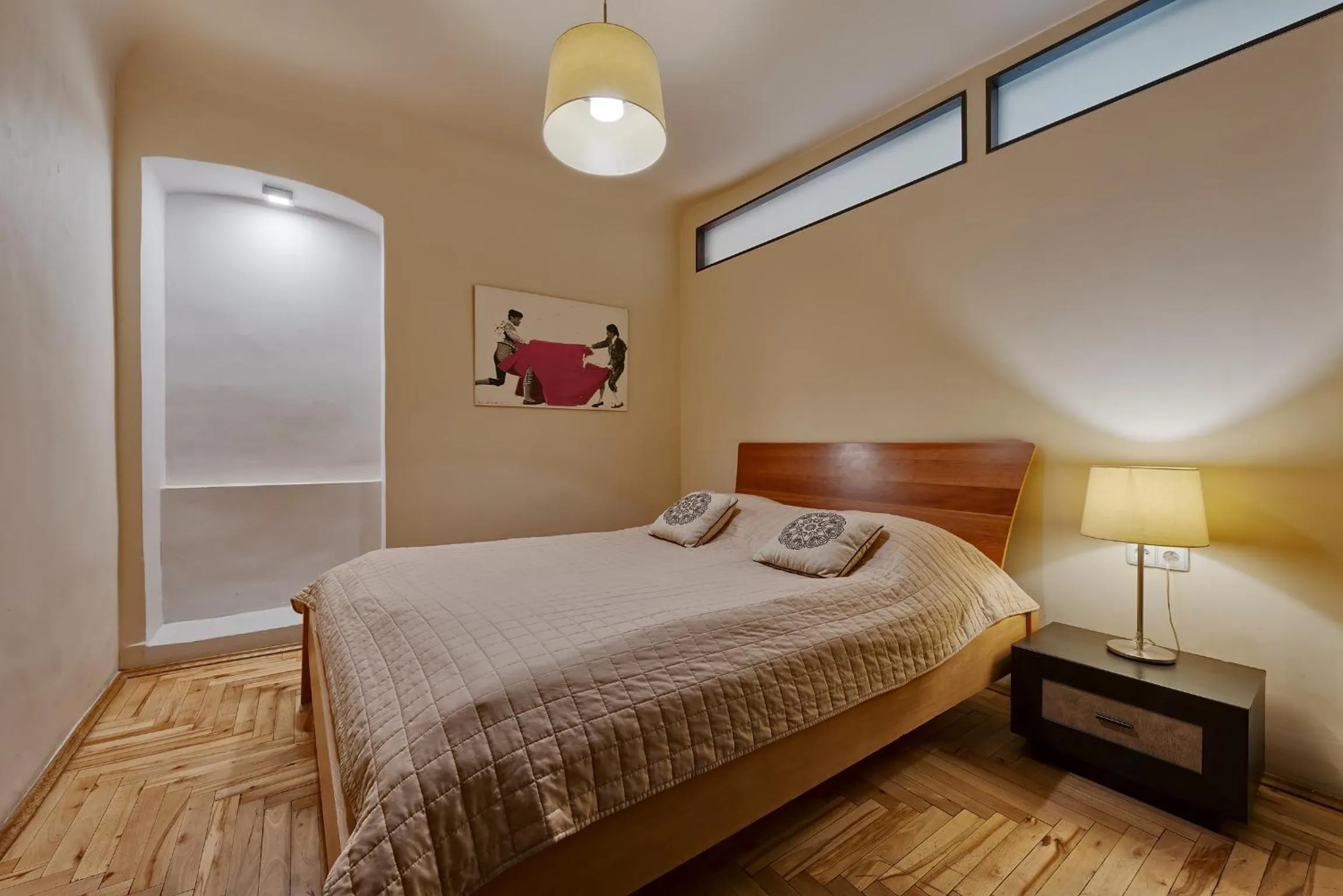 Bedroom, Bed in Krakow For You Main Square Apartments