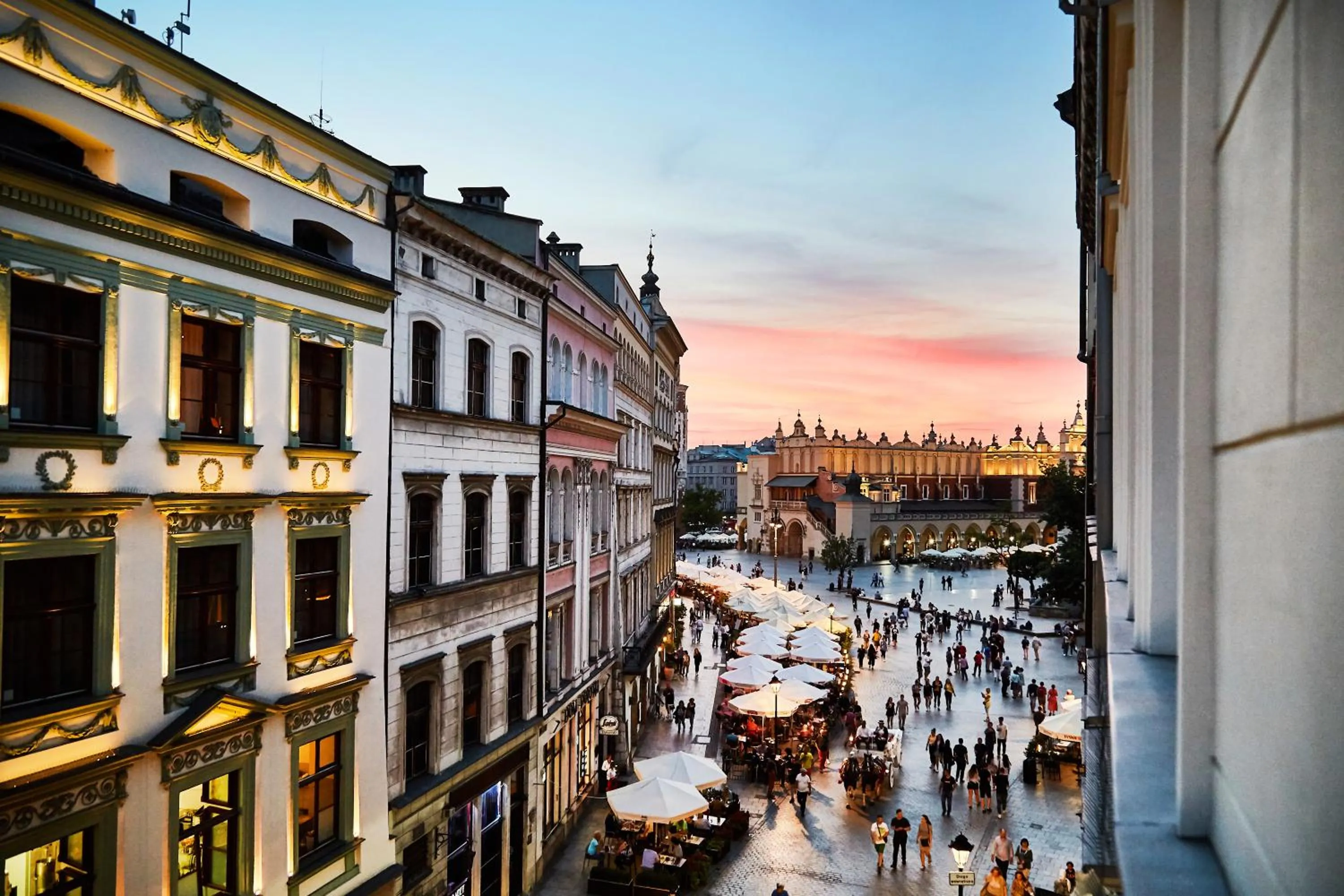 City view in Krakow For You Main Square Apartments
