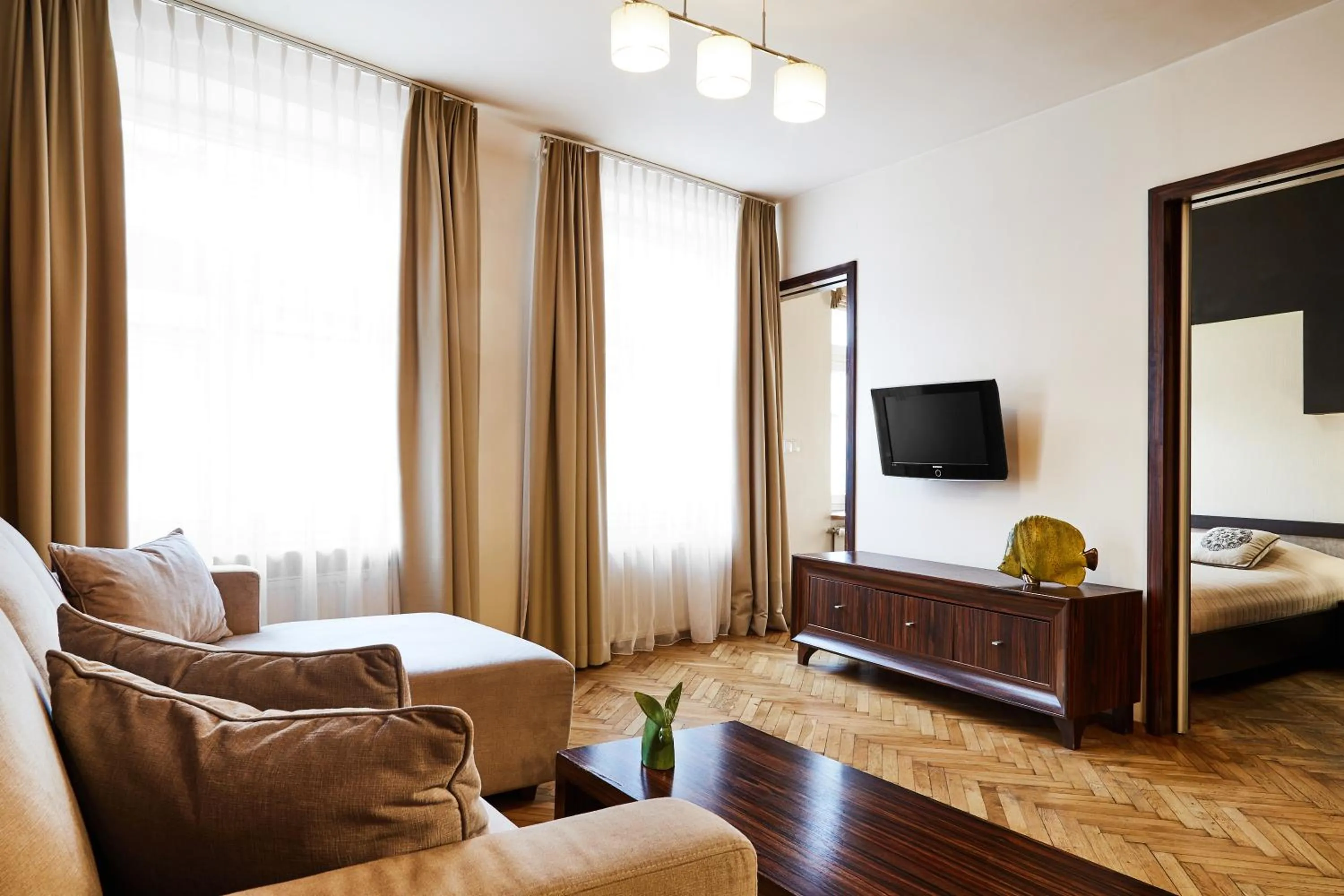 Living room in Krakow For You Main Square Apartments