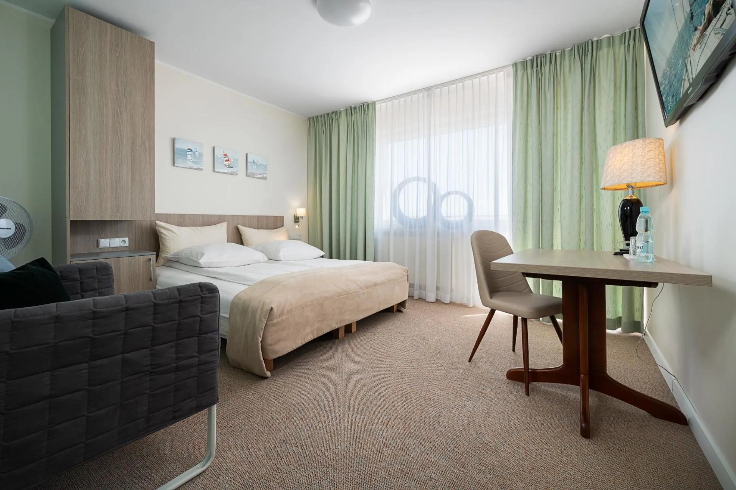 Bed in Kameralny Aparthotel Elegante Władysławowo - Adults Only