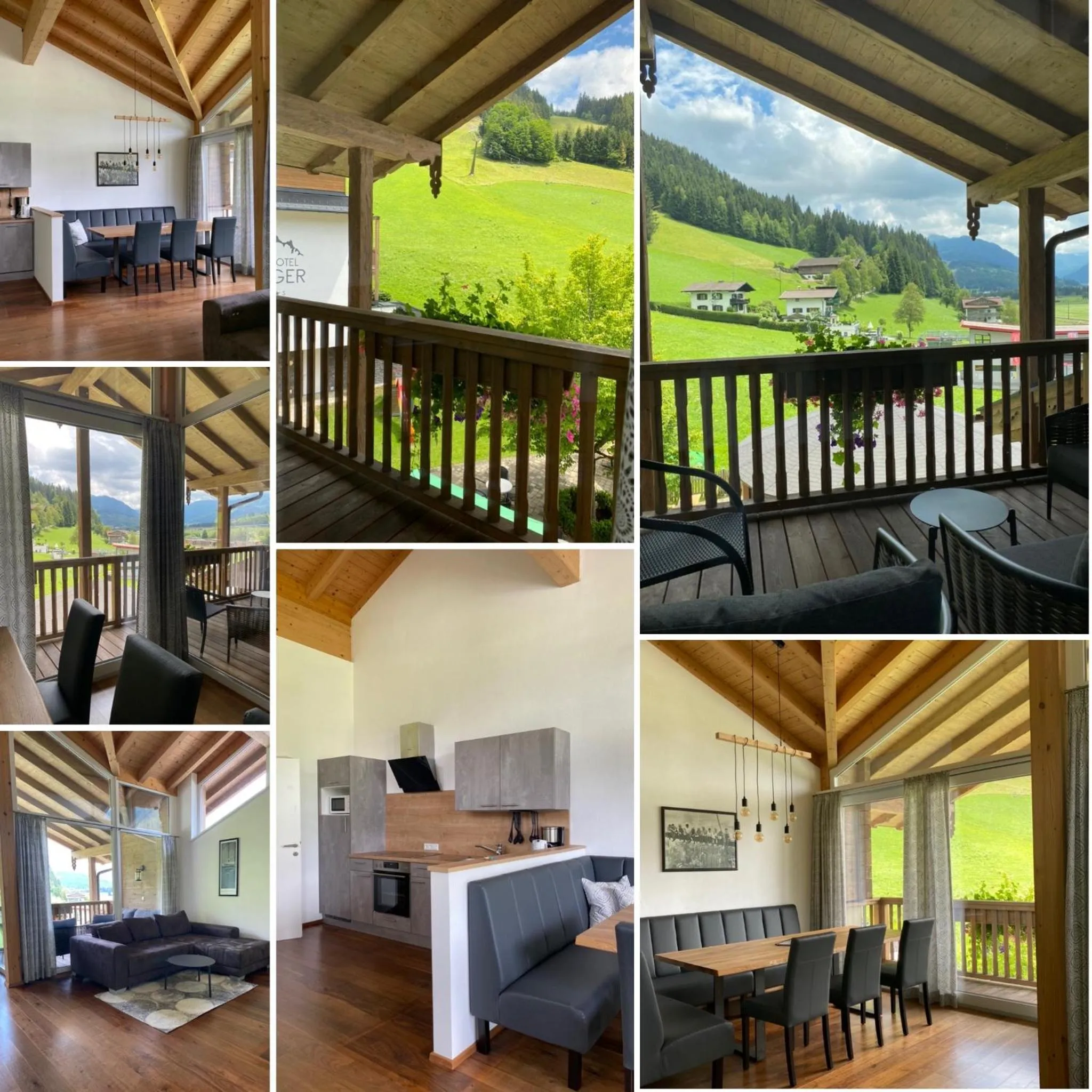 Kitchen or kitchenette in Landhotel Berger