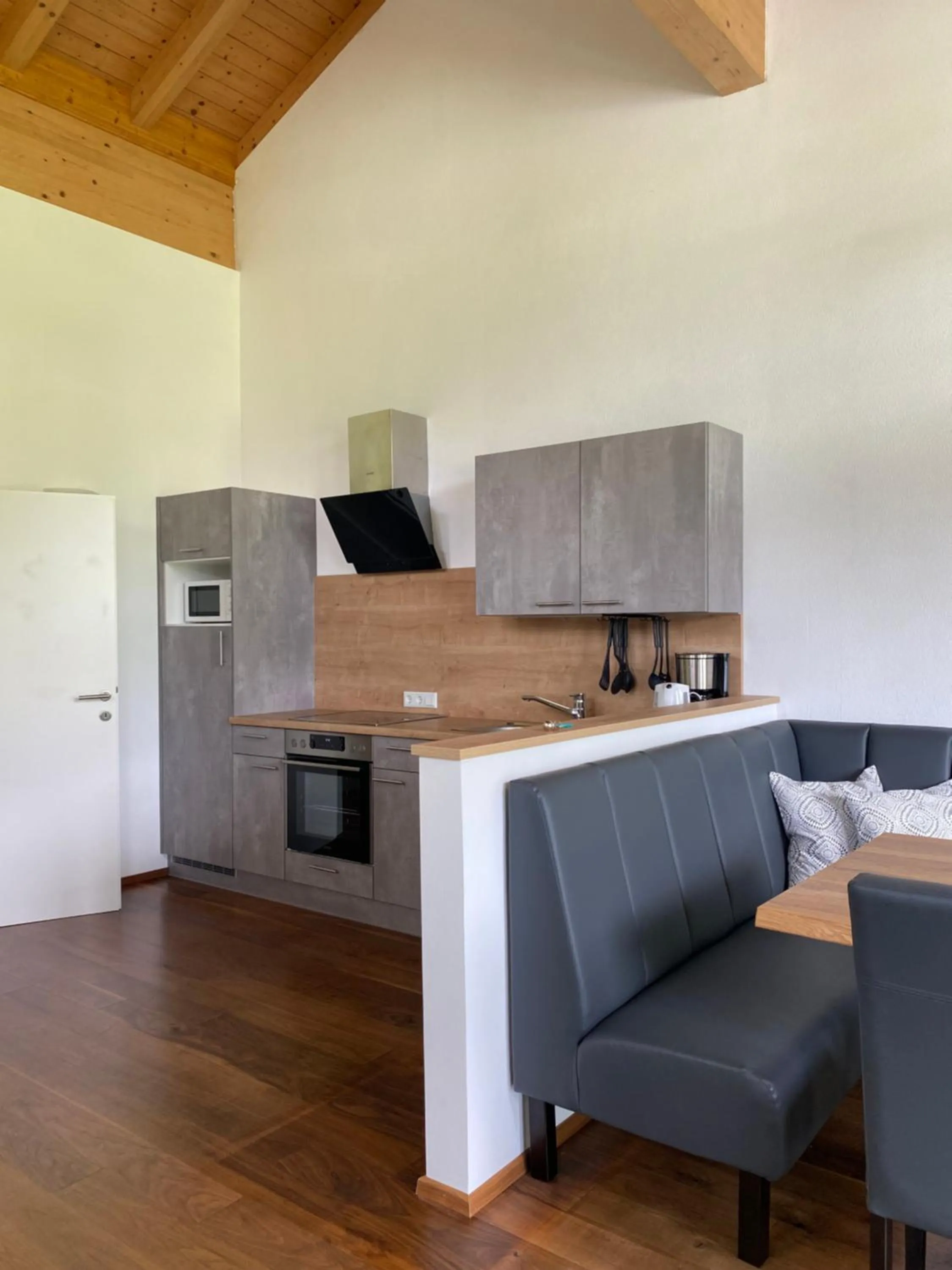 Kitchen or kitchenette in Landhotel Berger