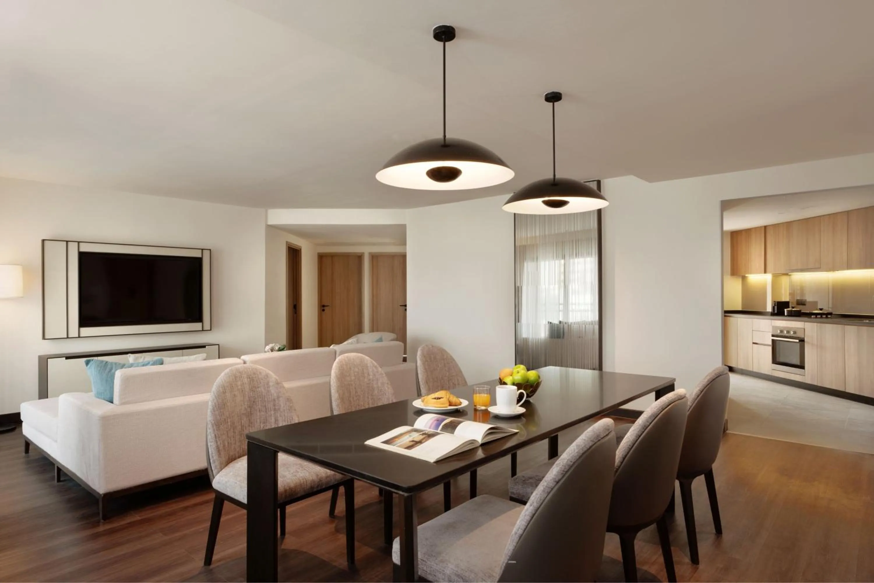 Living room in Marriott Executive Apartments Bangkok, Sukhumvit 50