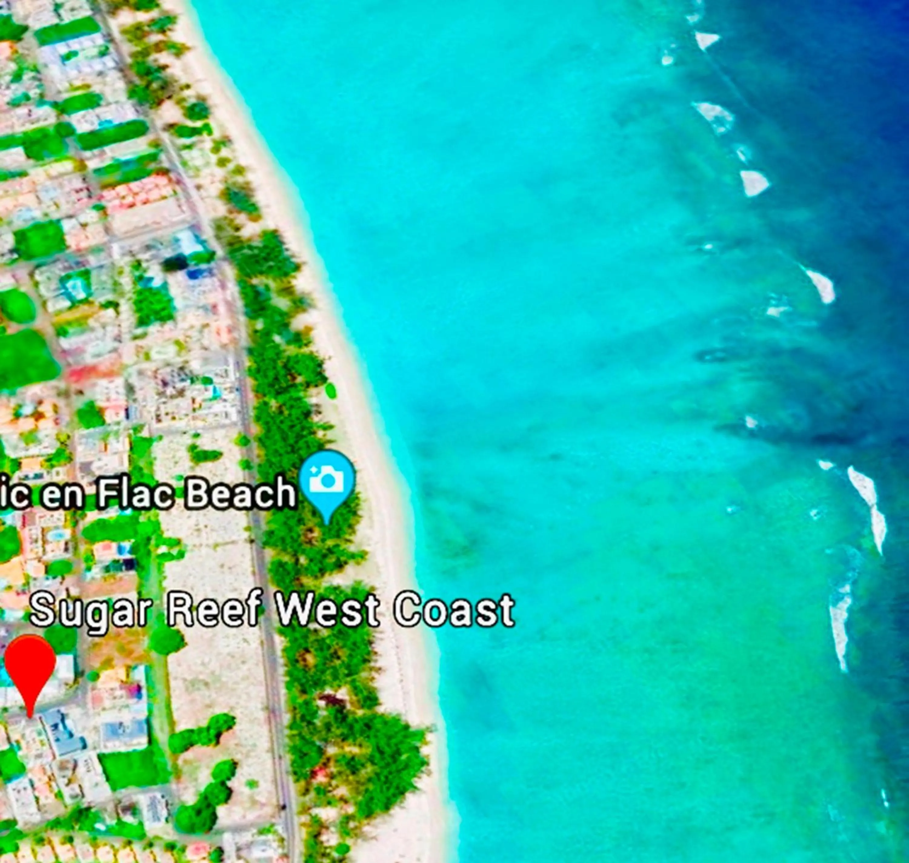 Bird's eye view in Sugar Reef West Coast