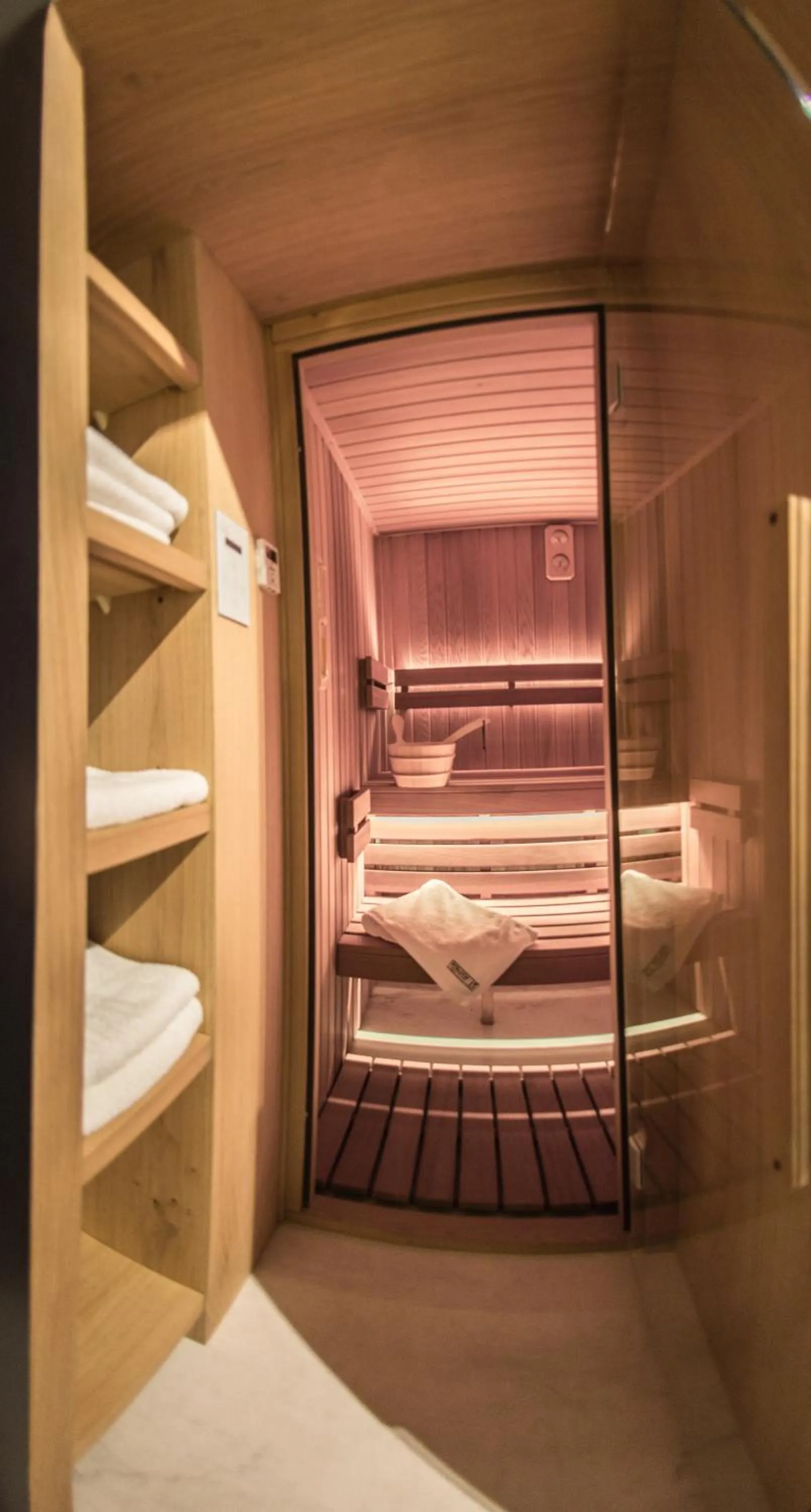 Sauna, Bed in Stradom15 Apartments