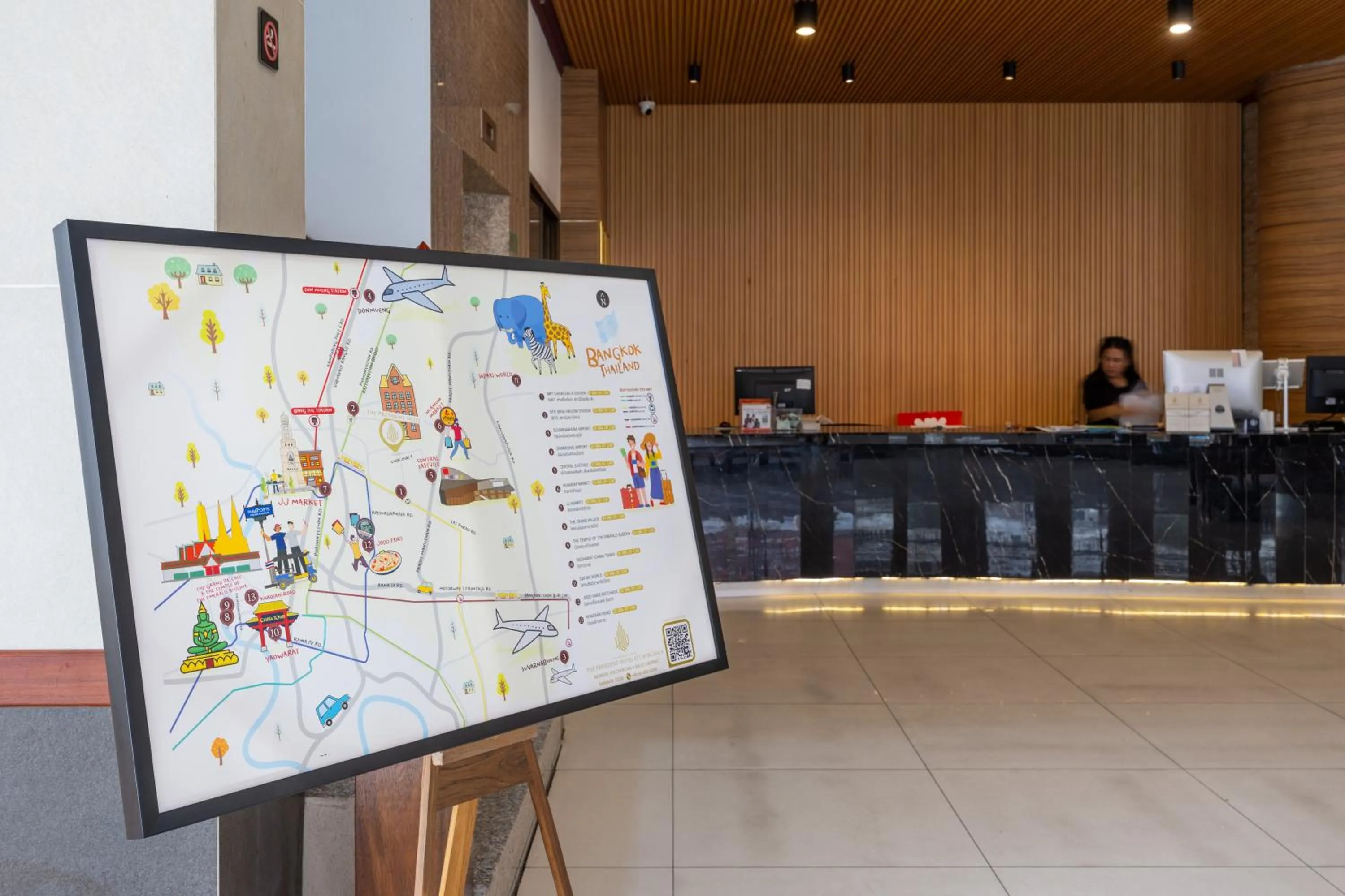 Lobby or reception in The President Hotel at Chokchai 4