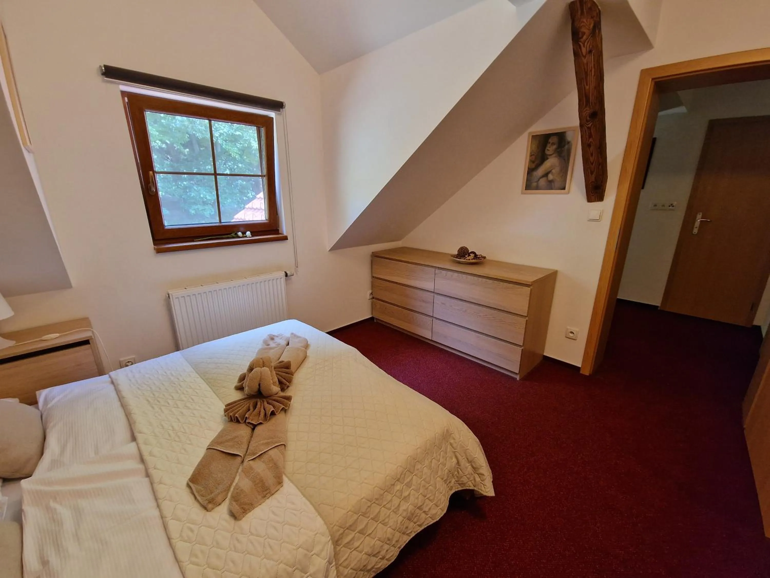 Bed in Wellness hotel Chata Jana