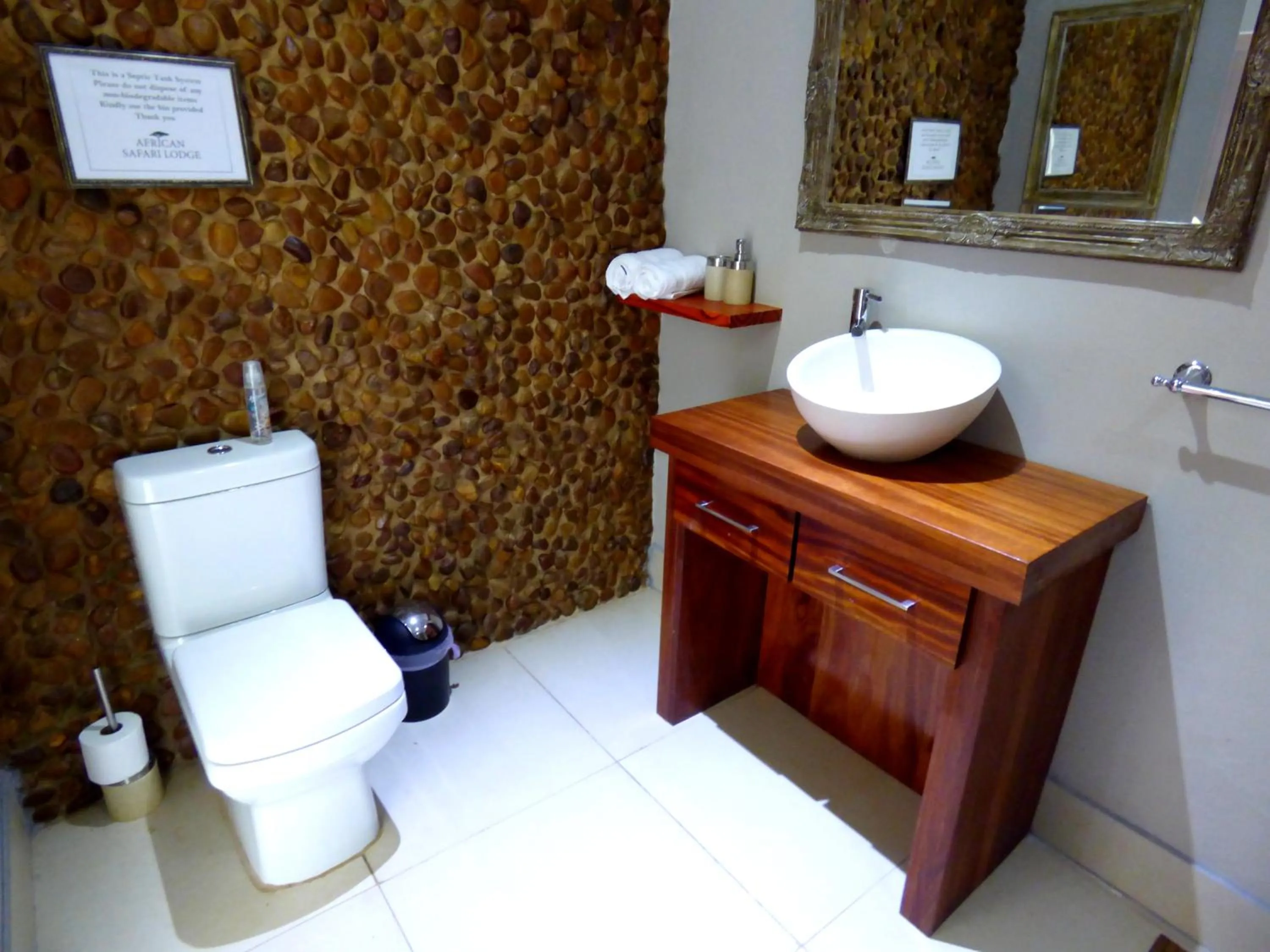 Toilet in African Safari Lodge
