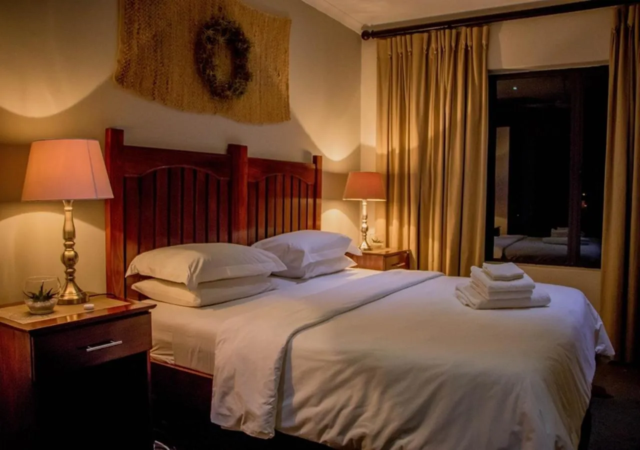 Bed in African Safari Lodge