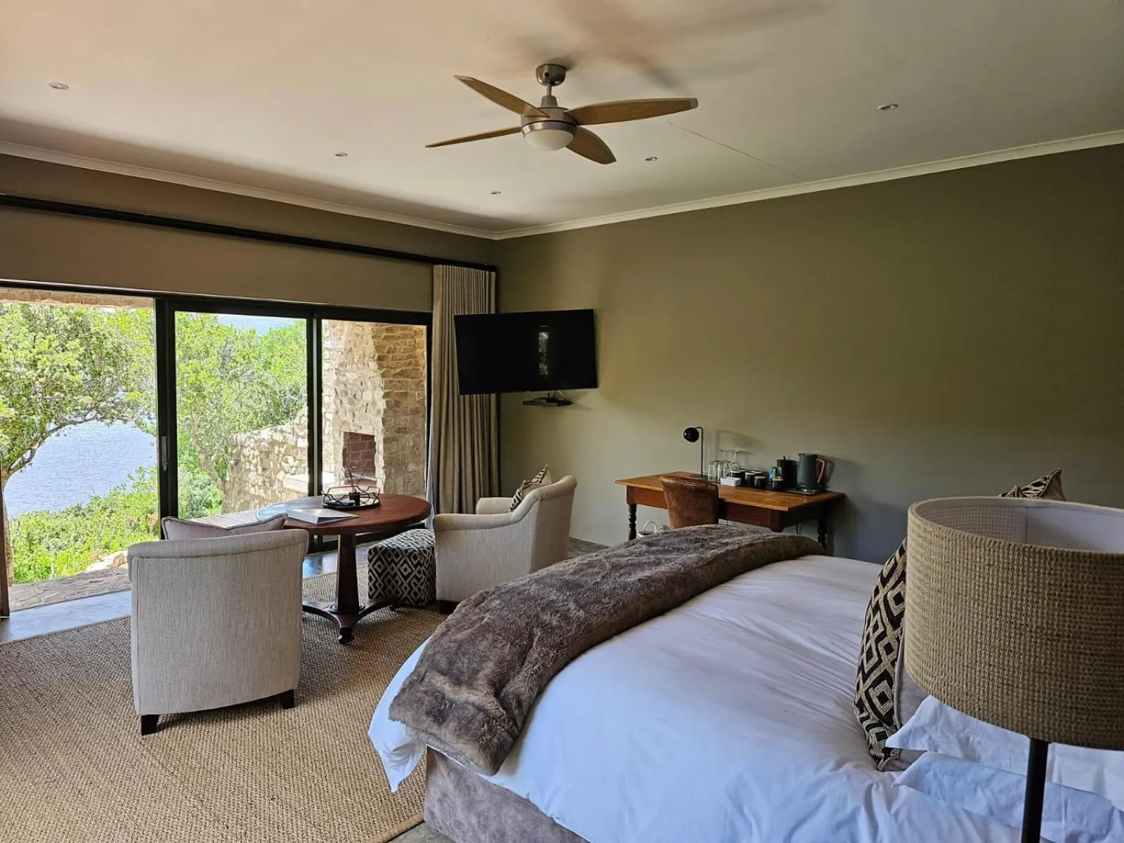 View (from property/room), Bed in African Safari Lodge