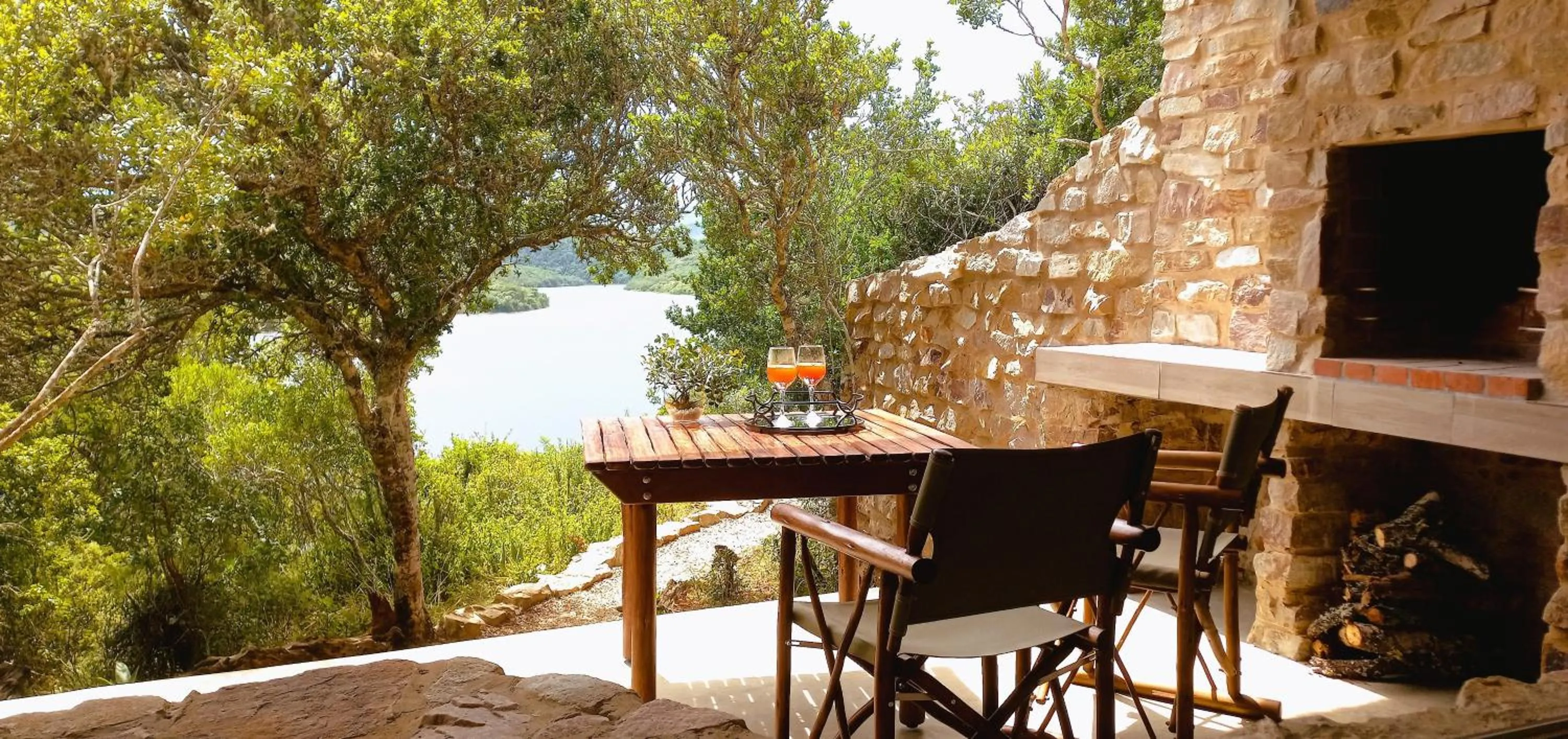 Patio in African Safari Lodge