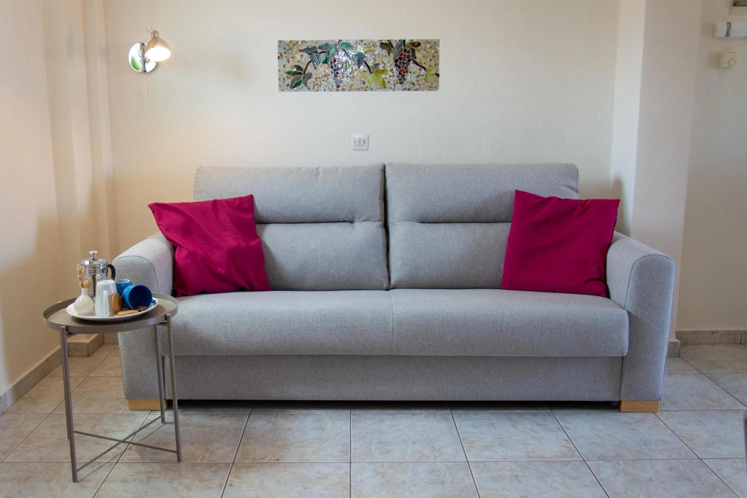 Seating area in Aristea Studios