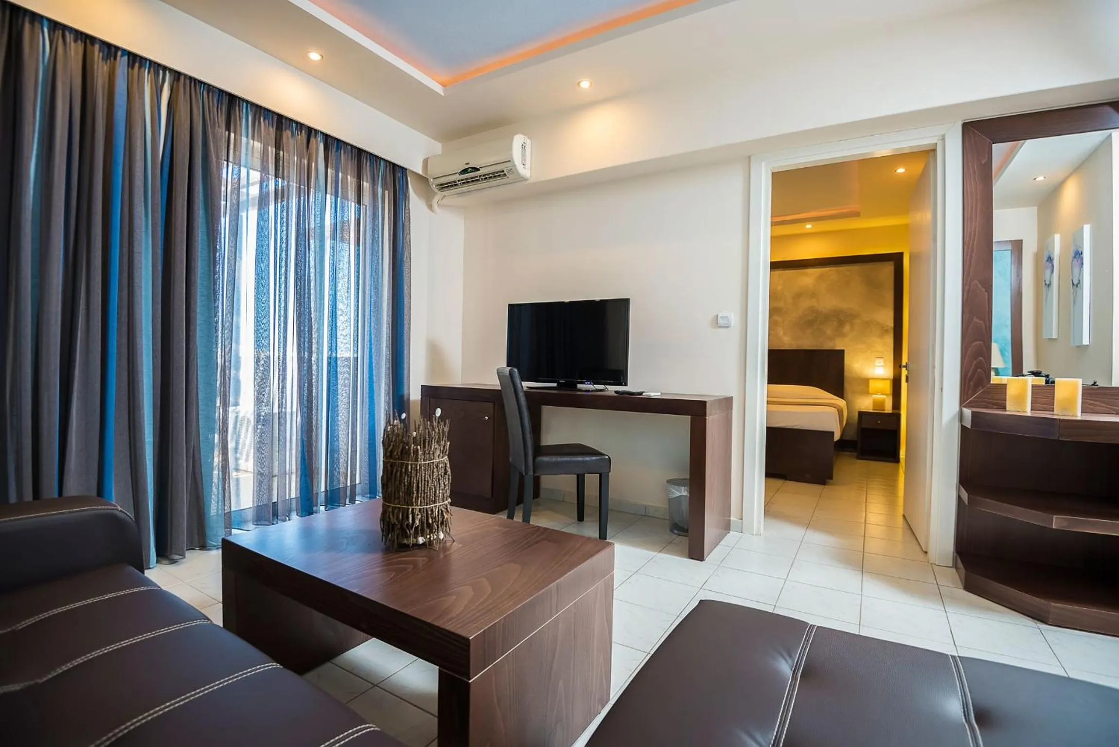 Living room, Bed in Gaia Village