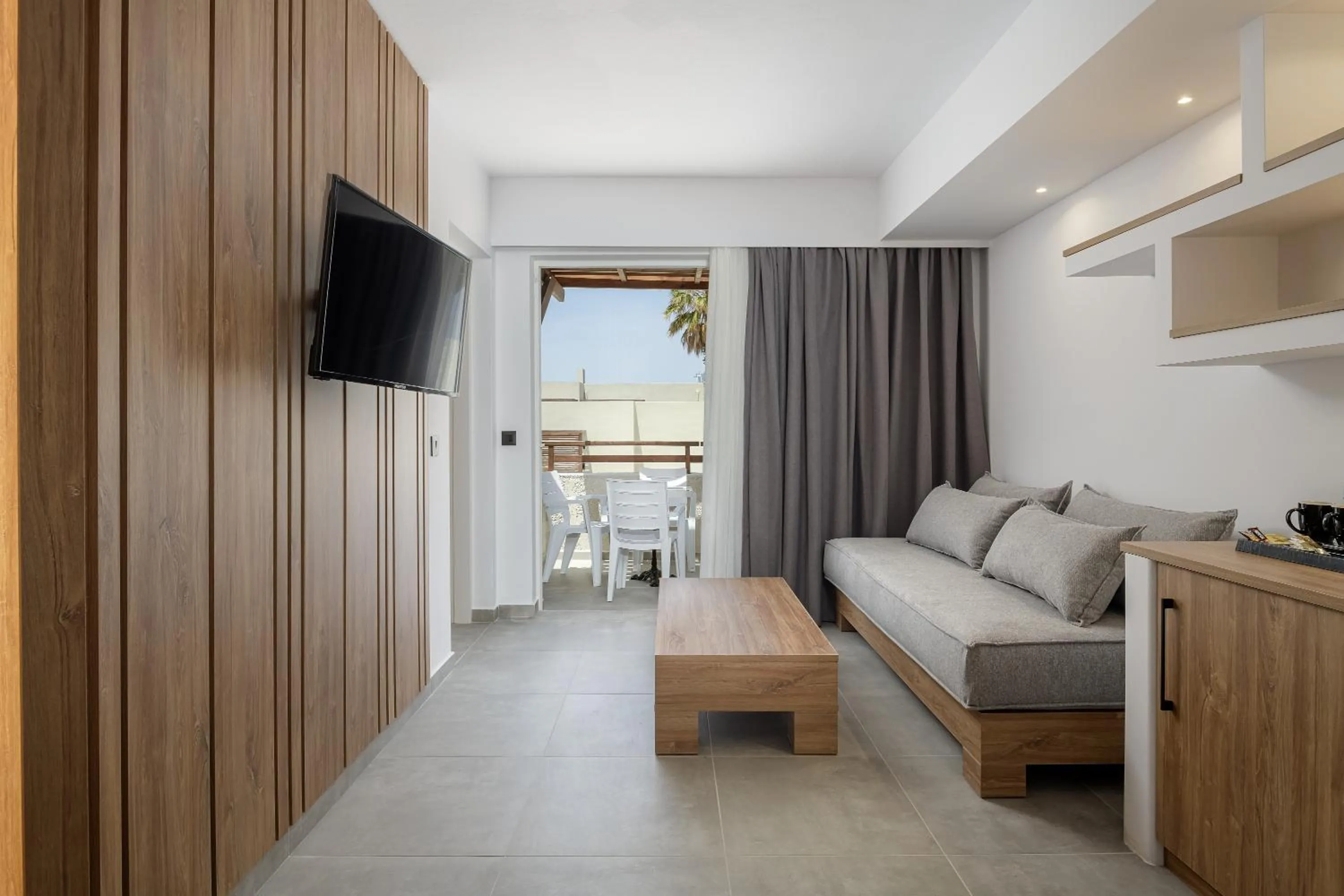 Seating area in Gaia Village