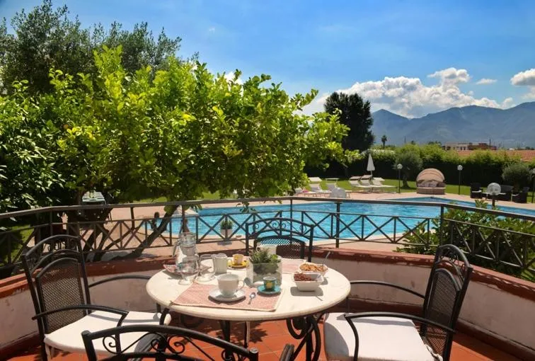 Pool view in Pompeii Garden House
