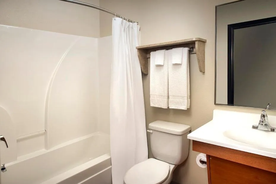 Shower in WoodSpring Suites Savannah Garden City