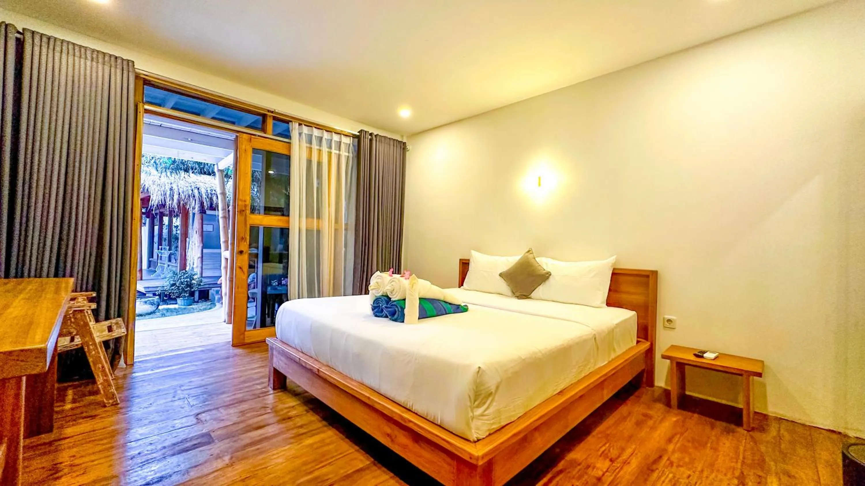 Bedroom, Bed in Serene Beach Villa