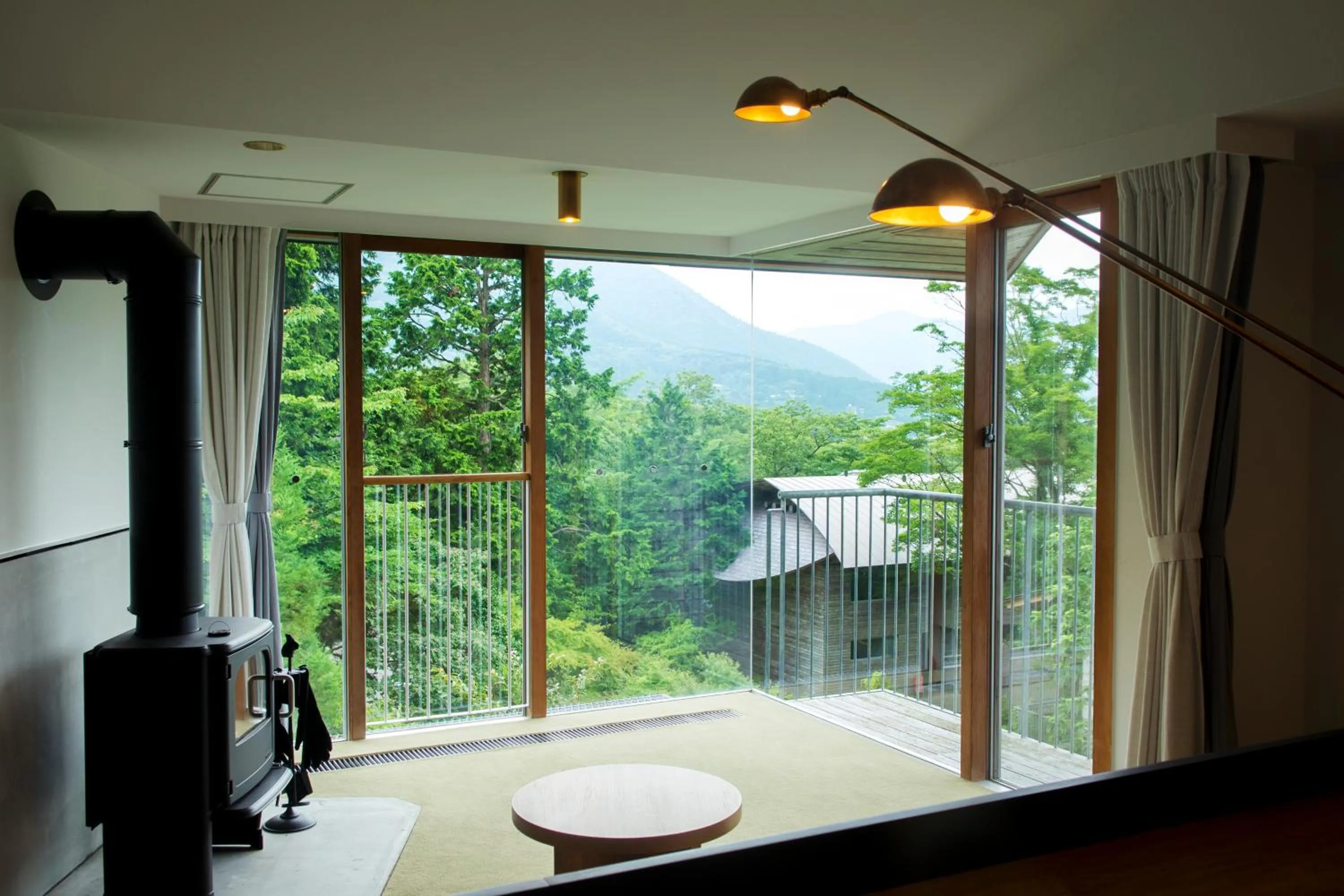 View (from property/room) in Hakone Retreat Före