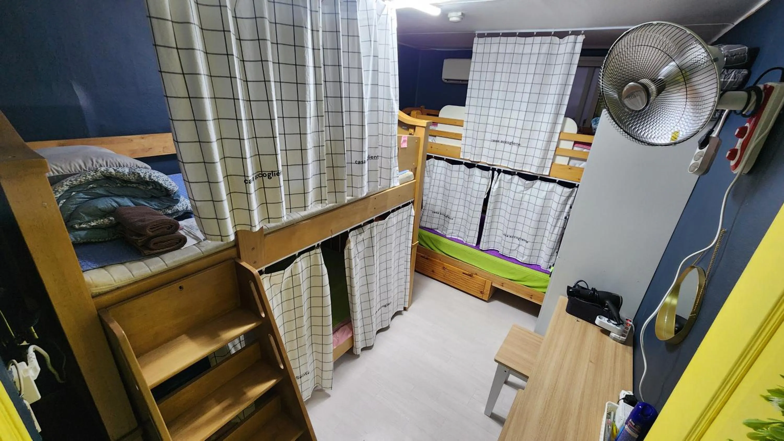 Bed in Daejeon Guesthouse Sky Garden