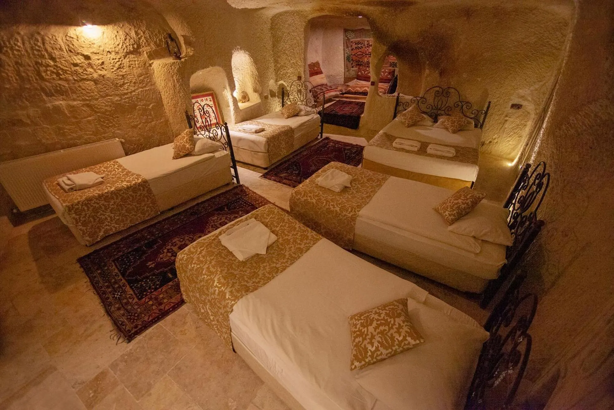 Bed in Center Cave House