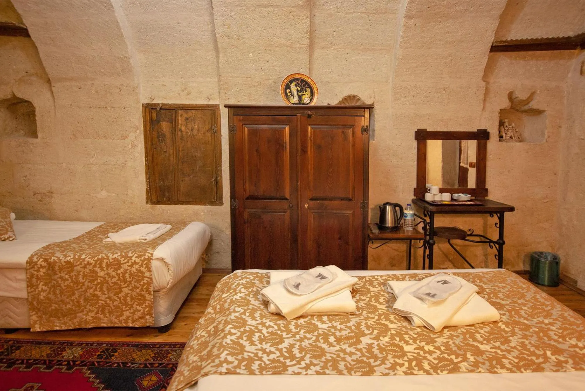 Bed in Center Cave House