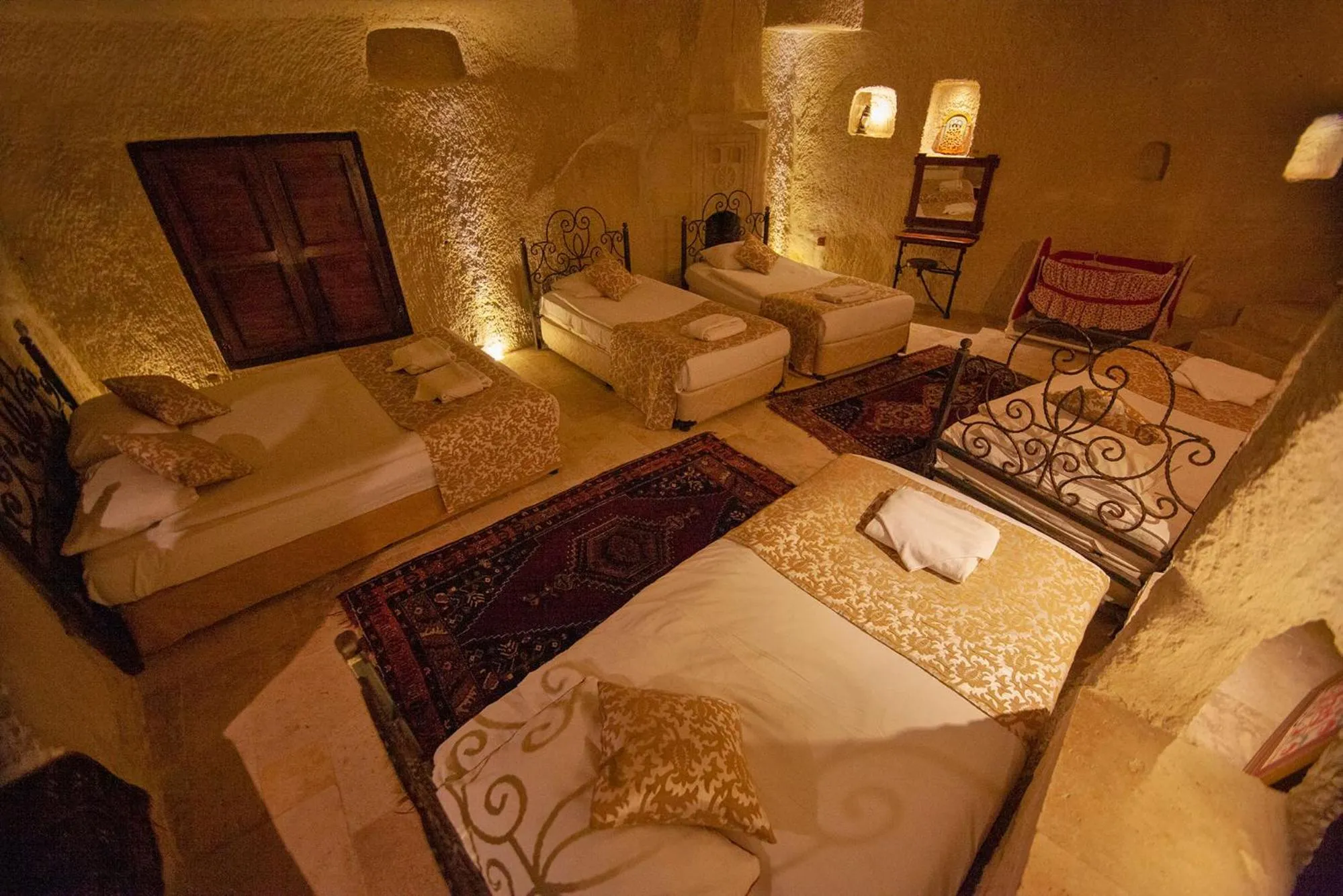 Bed in Center Cave House