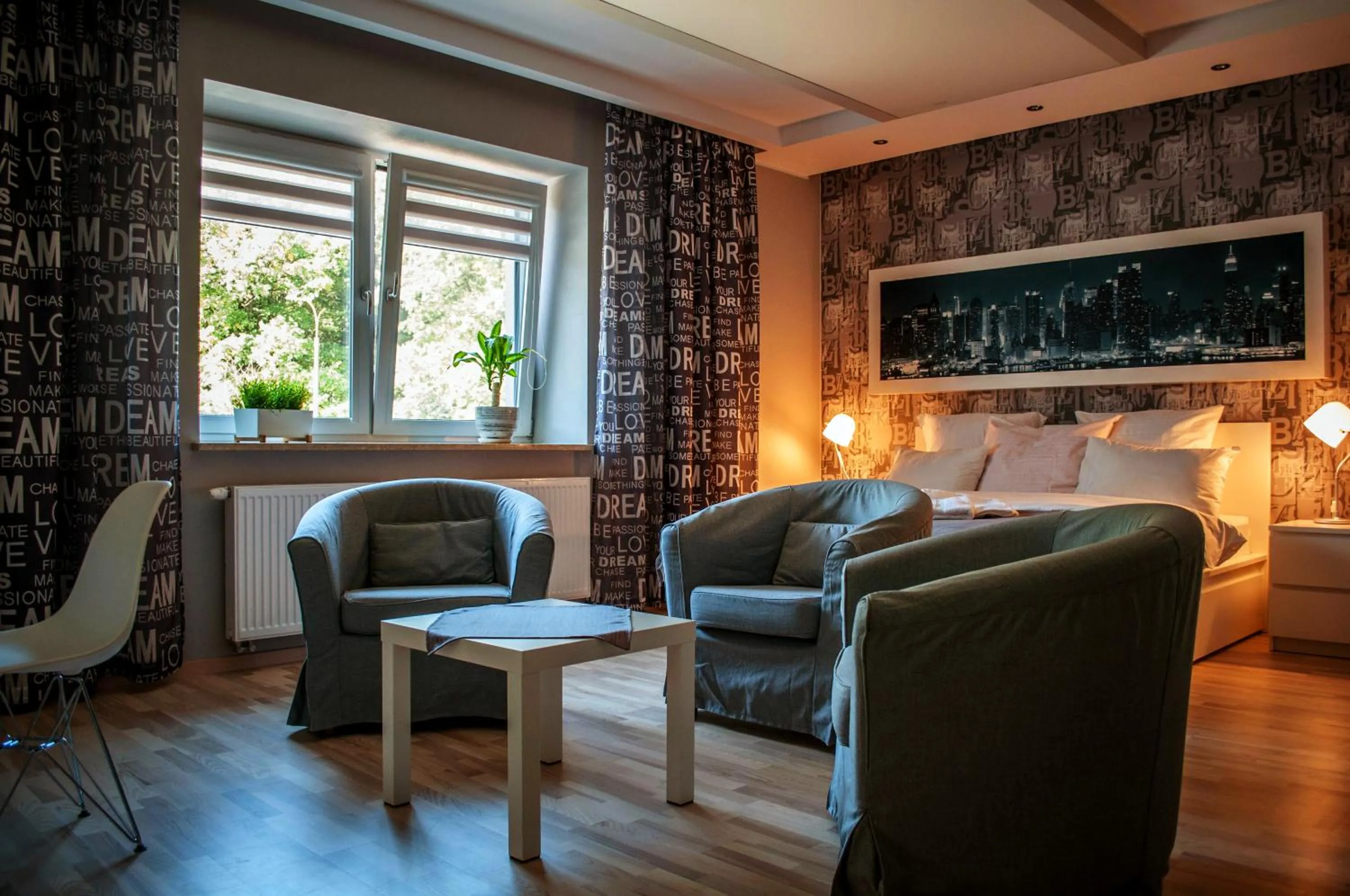 Living room in Brooklyn Noclegi