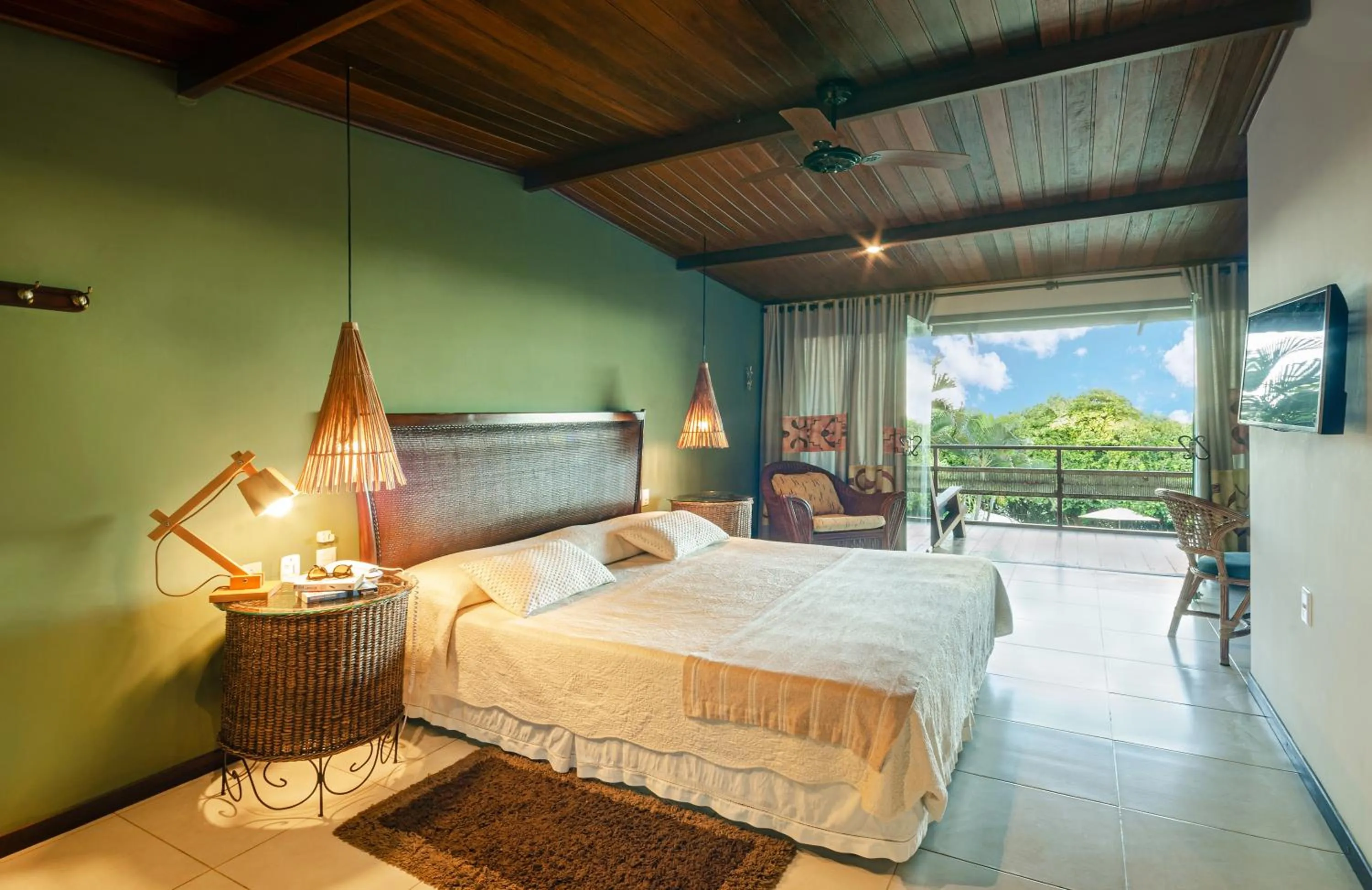 Bed in Hotel Ponta do Madeiro