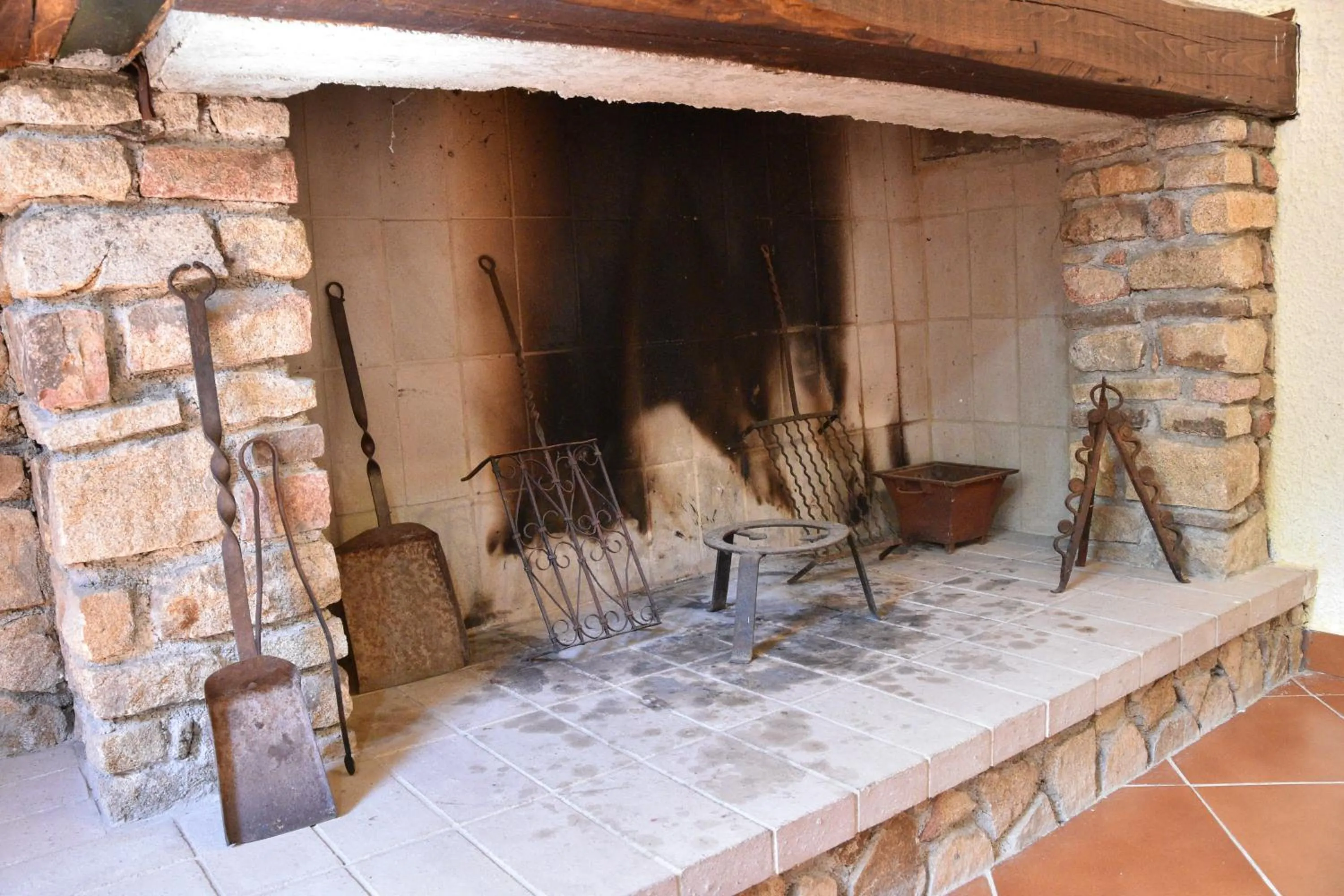 BBQ facilities in B&B I Menhir