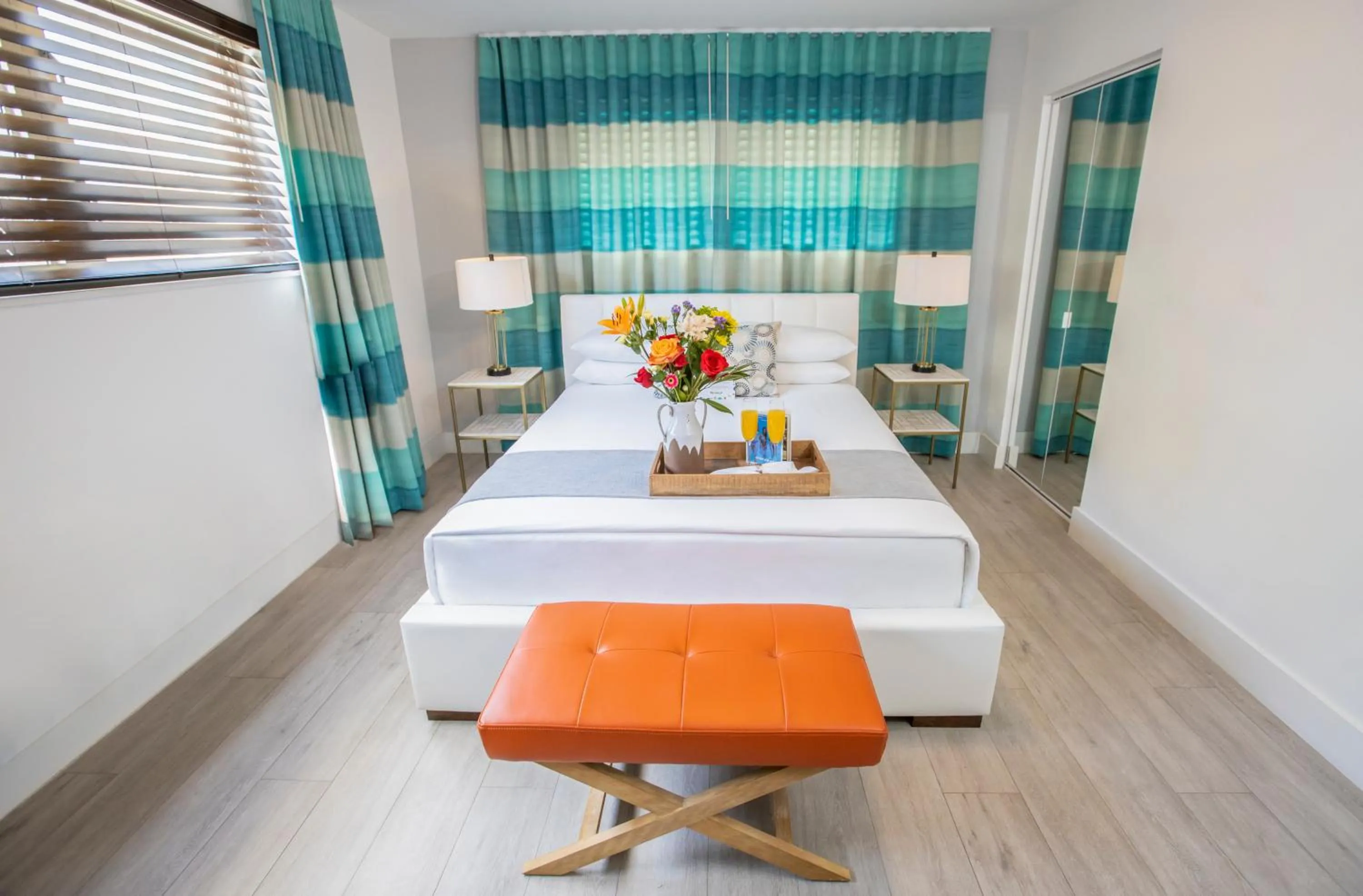 Bed in Waterside Hotel and Suites