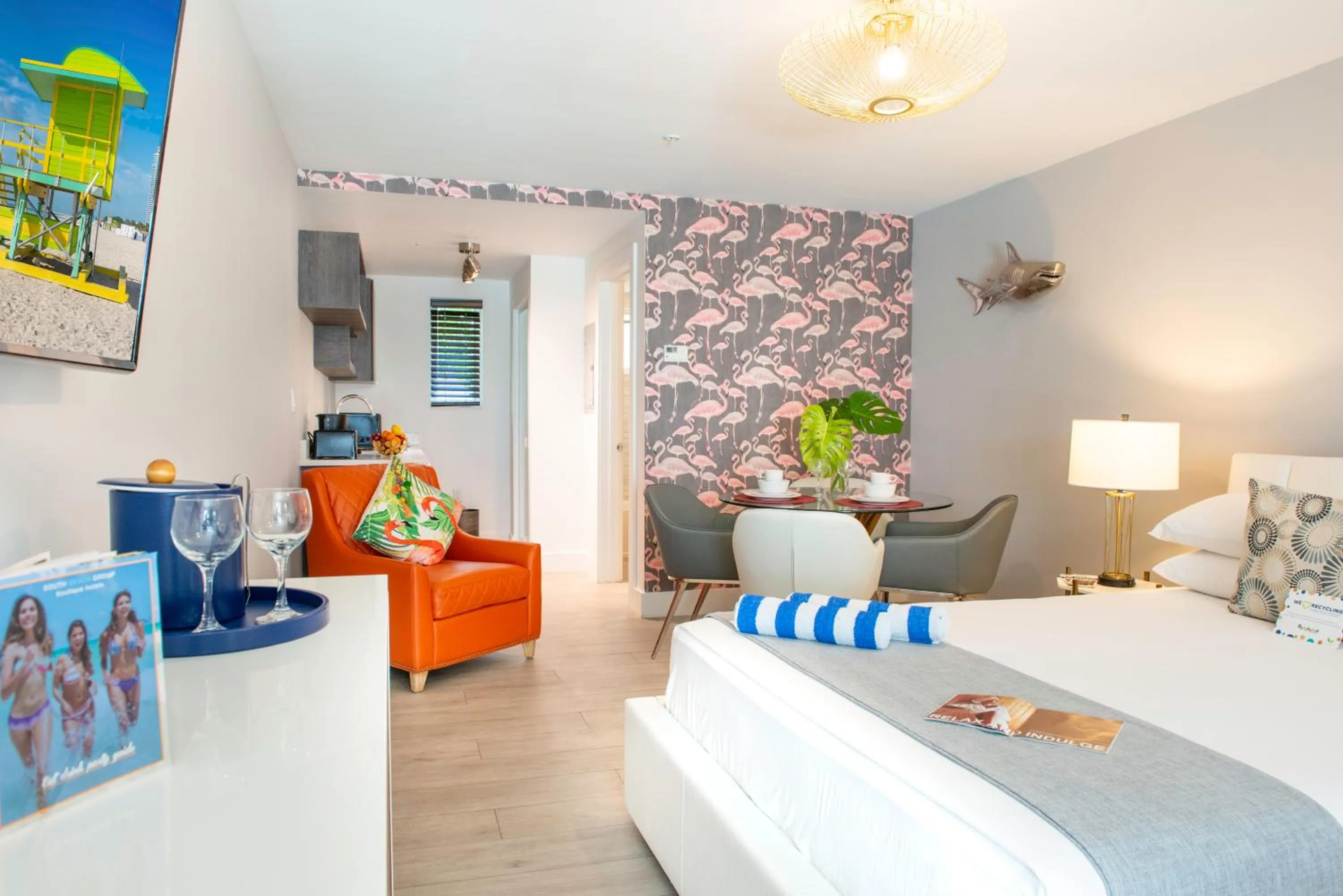 Bed in Waterside Hotel and Suites