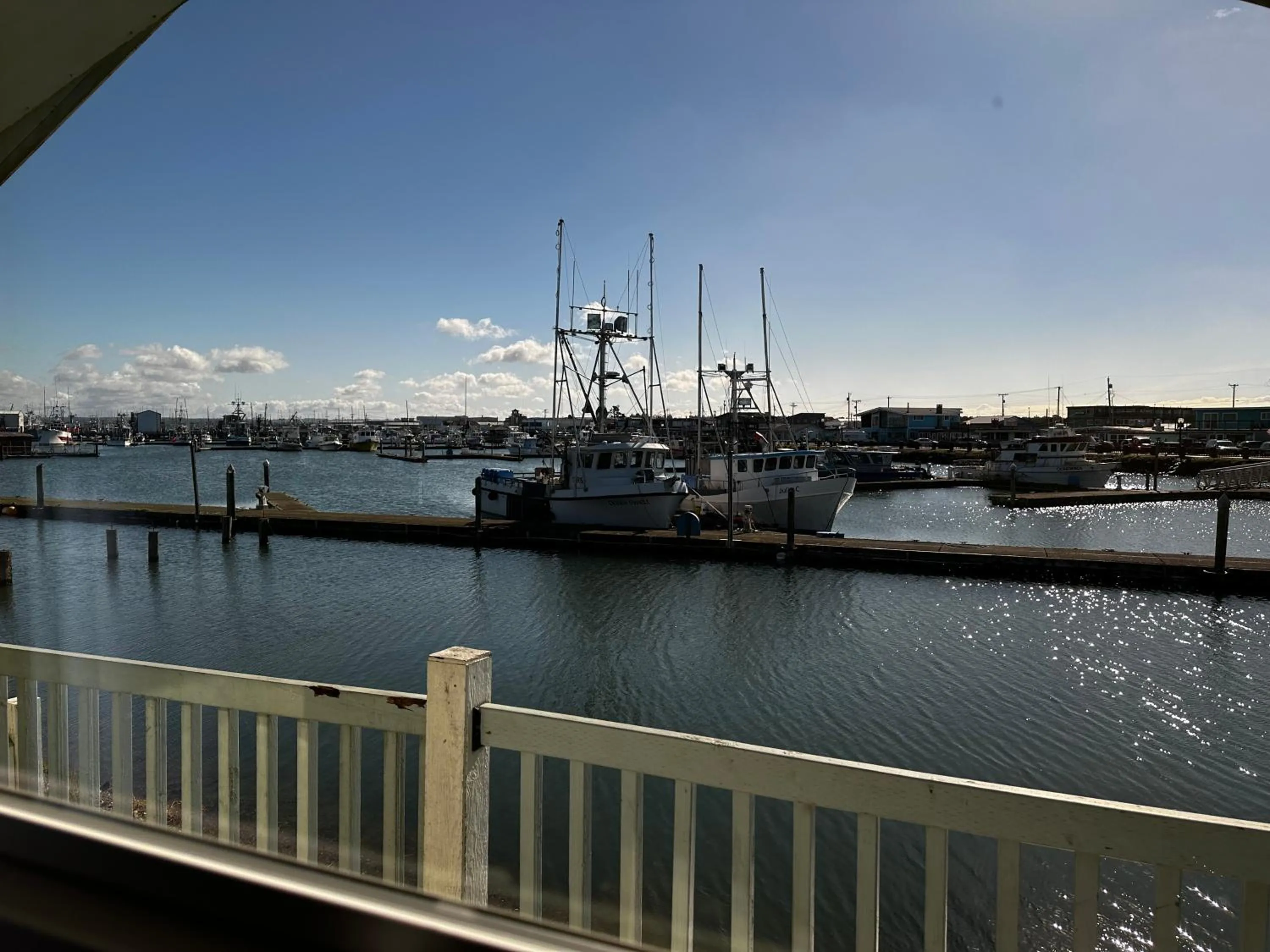 City view in Westport Marina Cottages
