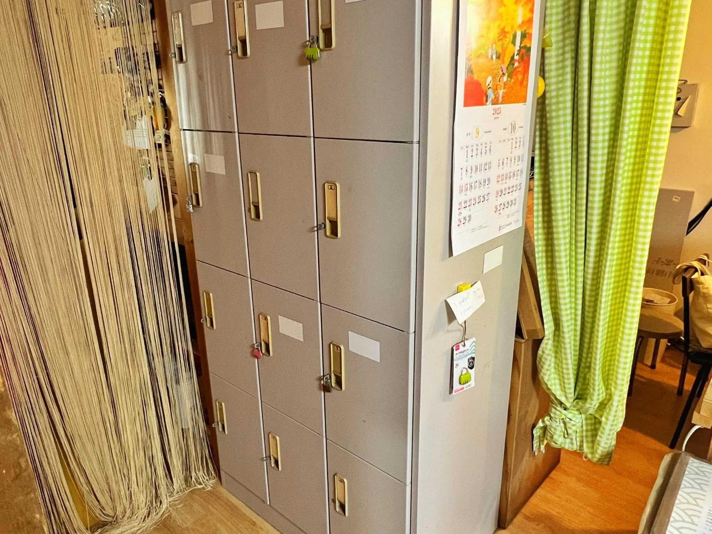 locker in Edo Tokyo Hostel