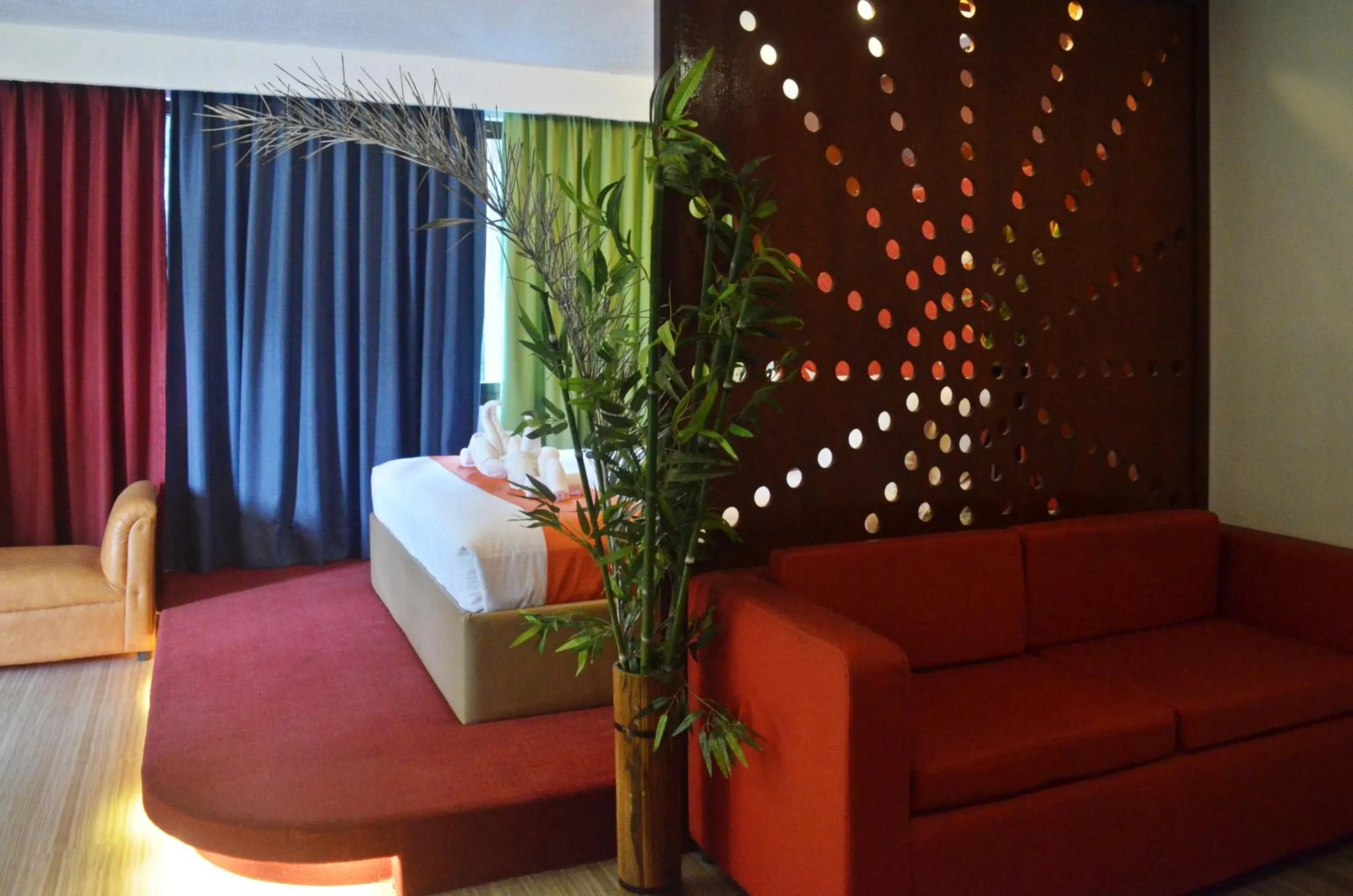 Seating area, Bed in Villa Israel Ecopark El Nido