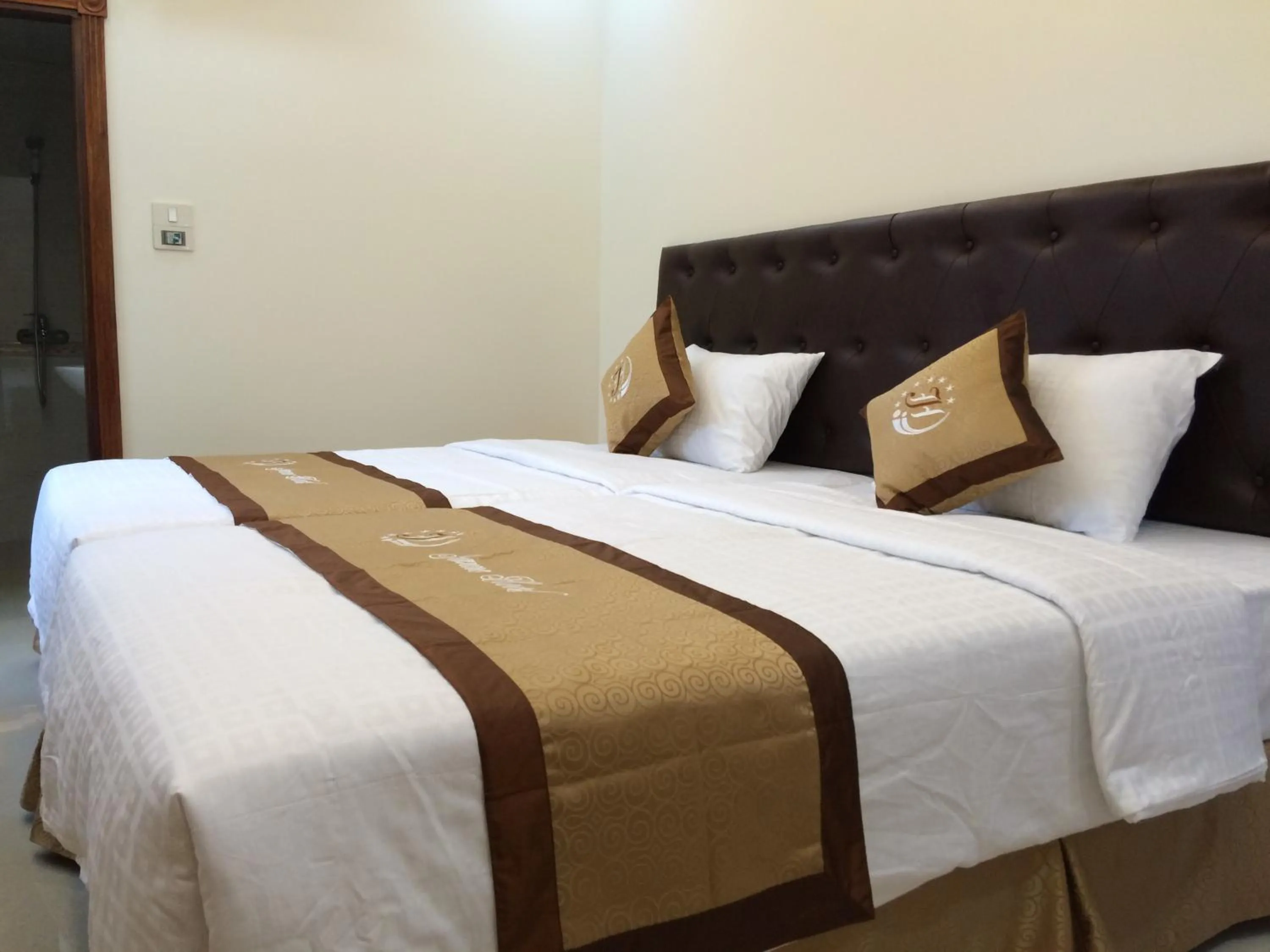 Decorative detail, Bed in Jeanne Hotel