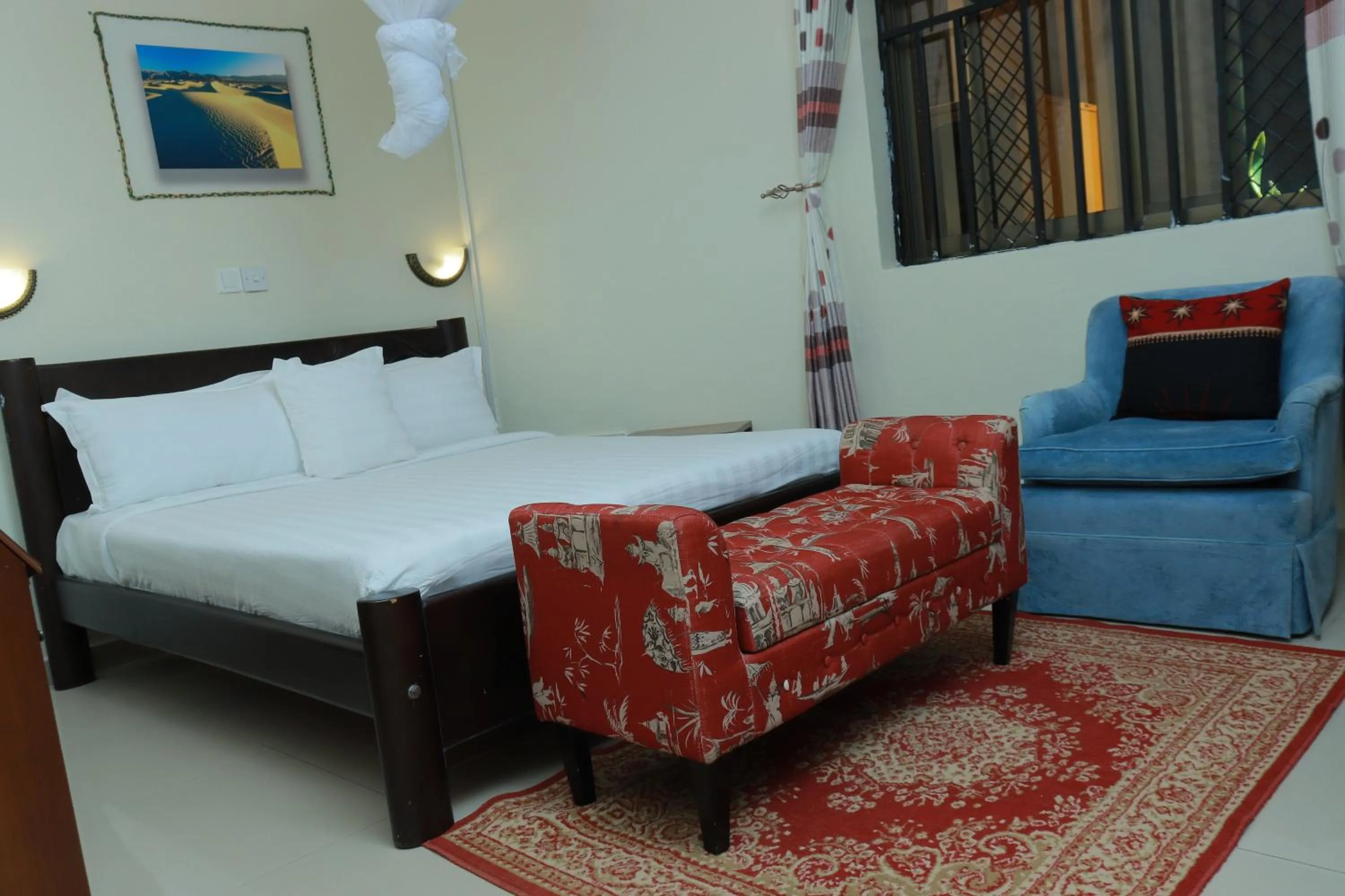 Bed in Mowicribs Hotel and Spa