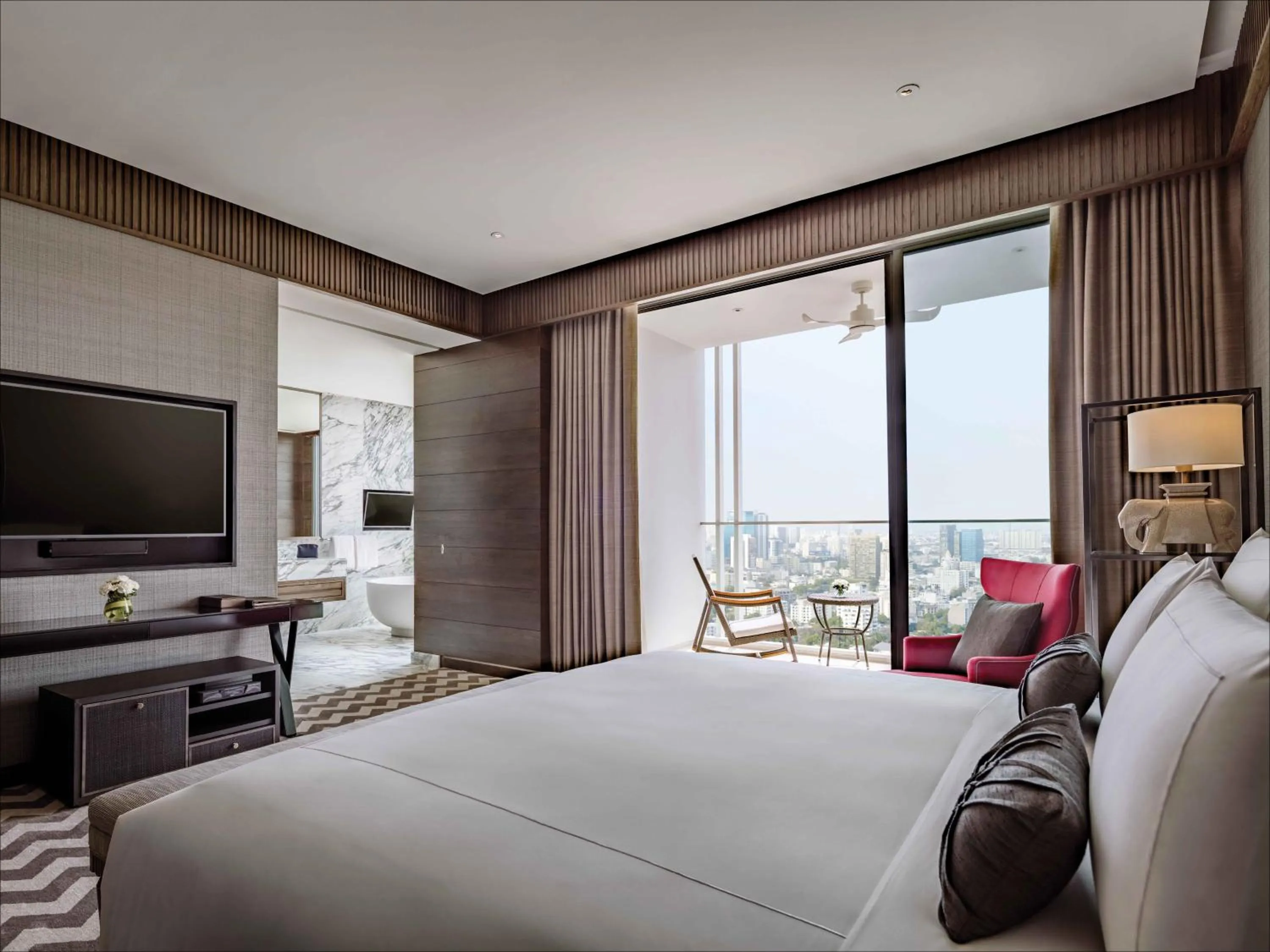 Bed in 137 Pillars Suites Bangkok