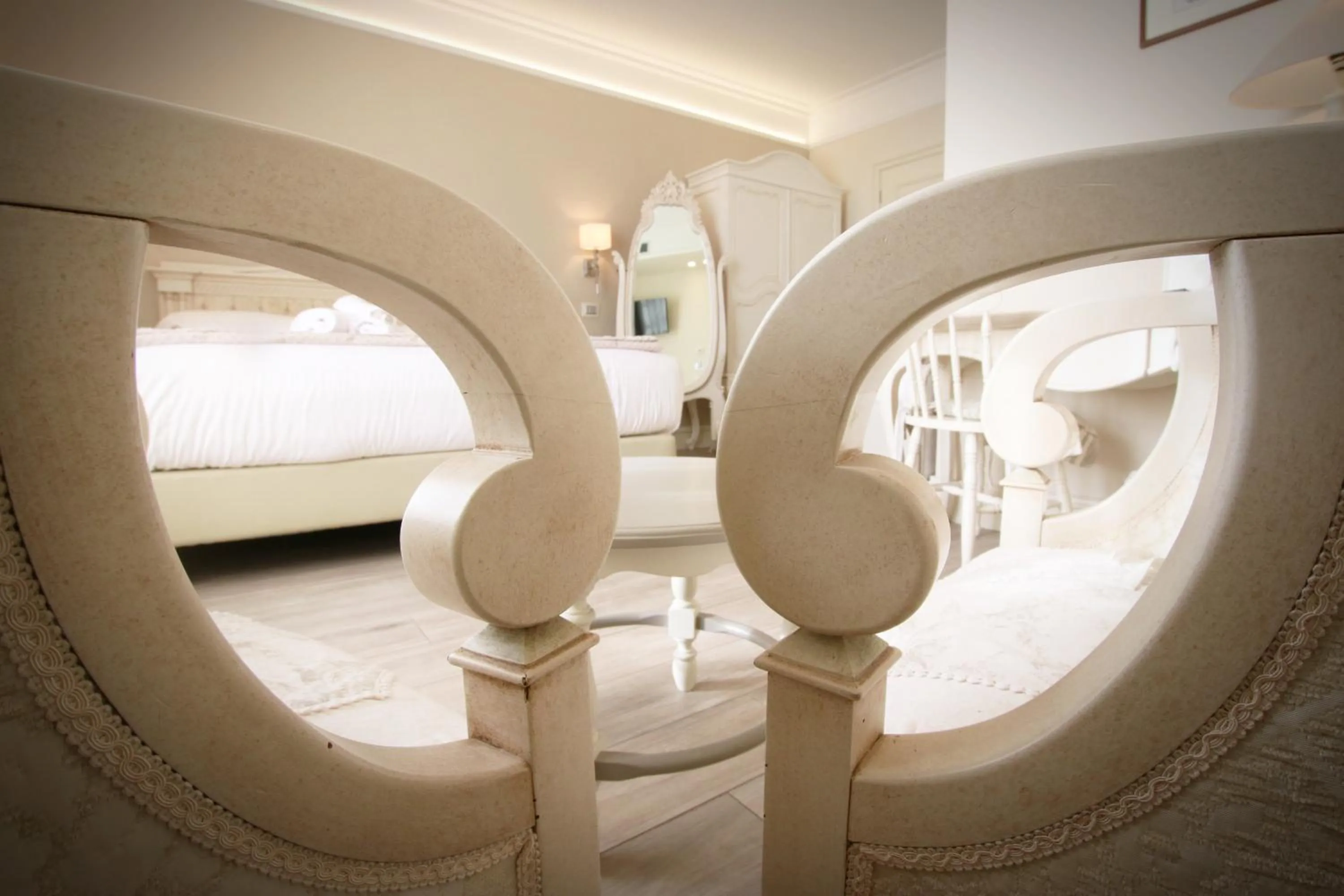 Decorative detail, Bed in Hotel Villa Margherita