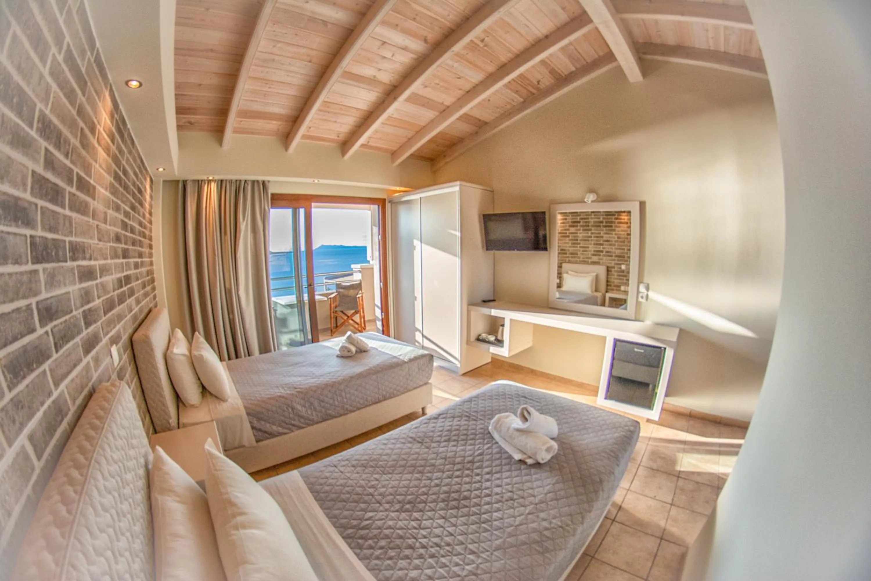 Bed in Tereza's Sunset Hotel