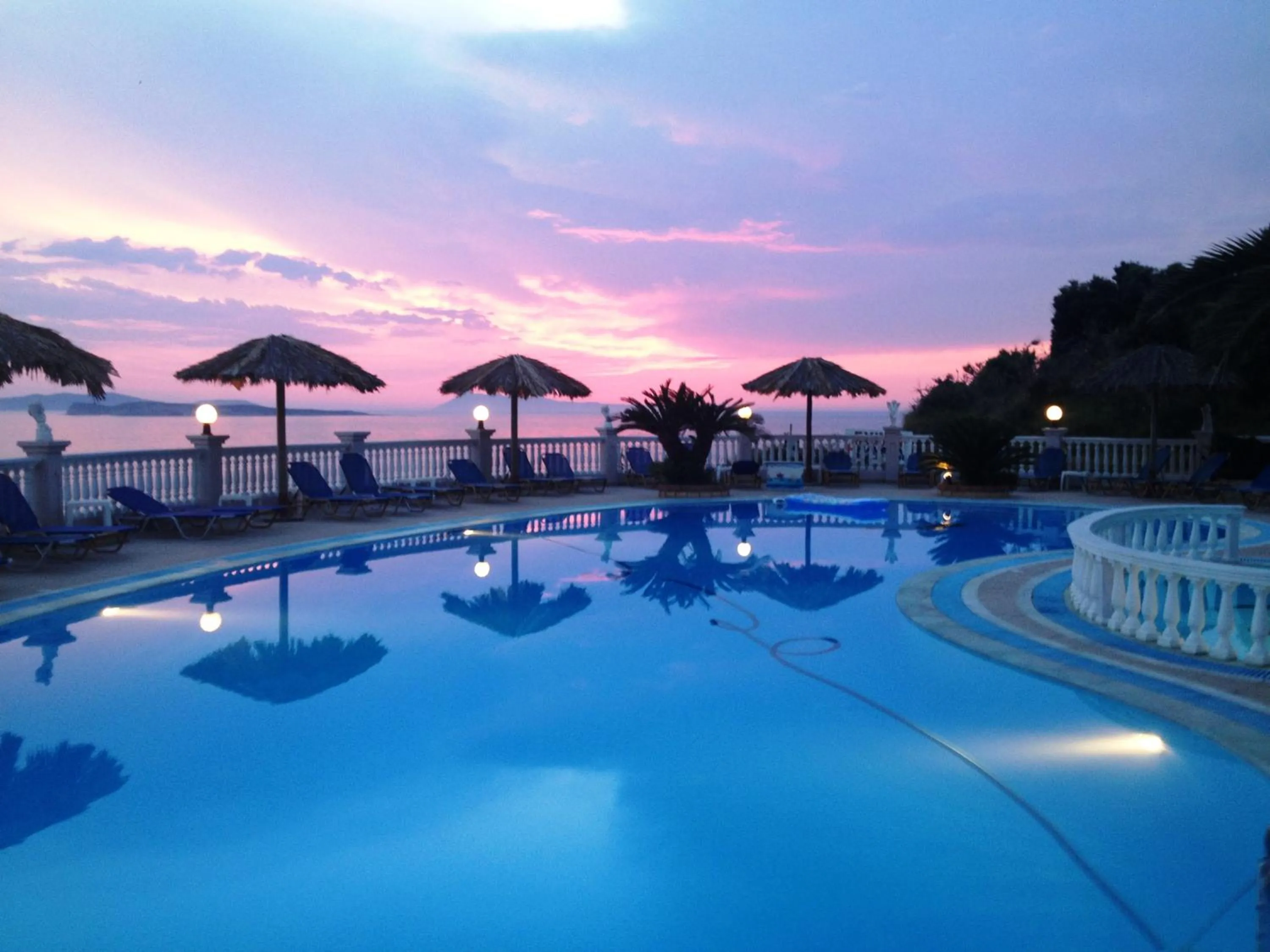 Pool view in Tereza's Sunset Hotel