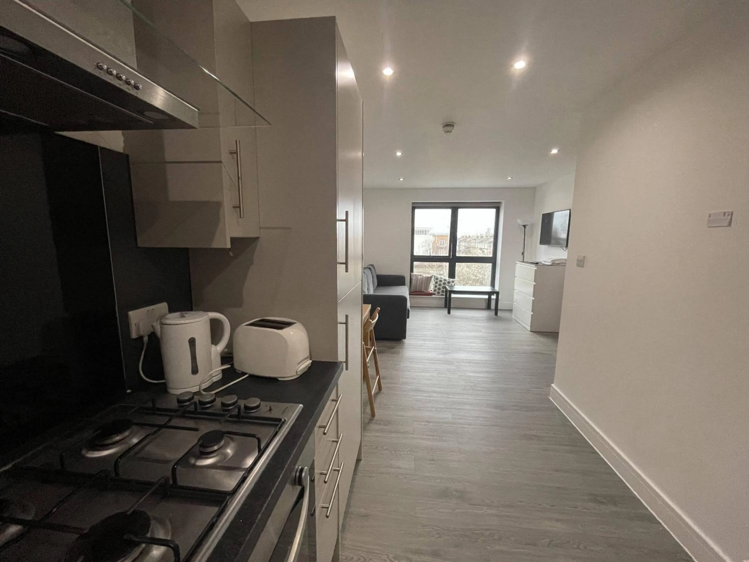 Living room in Ilford Tower Apartments